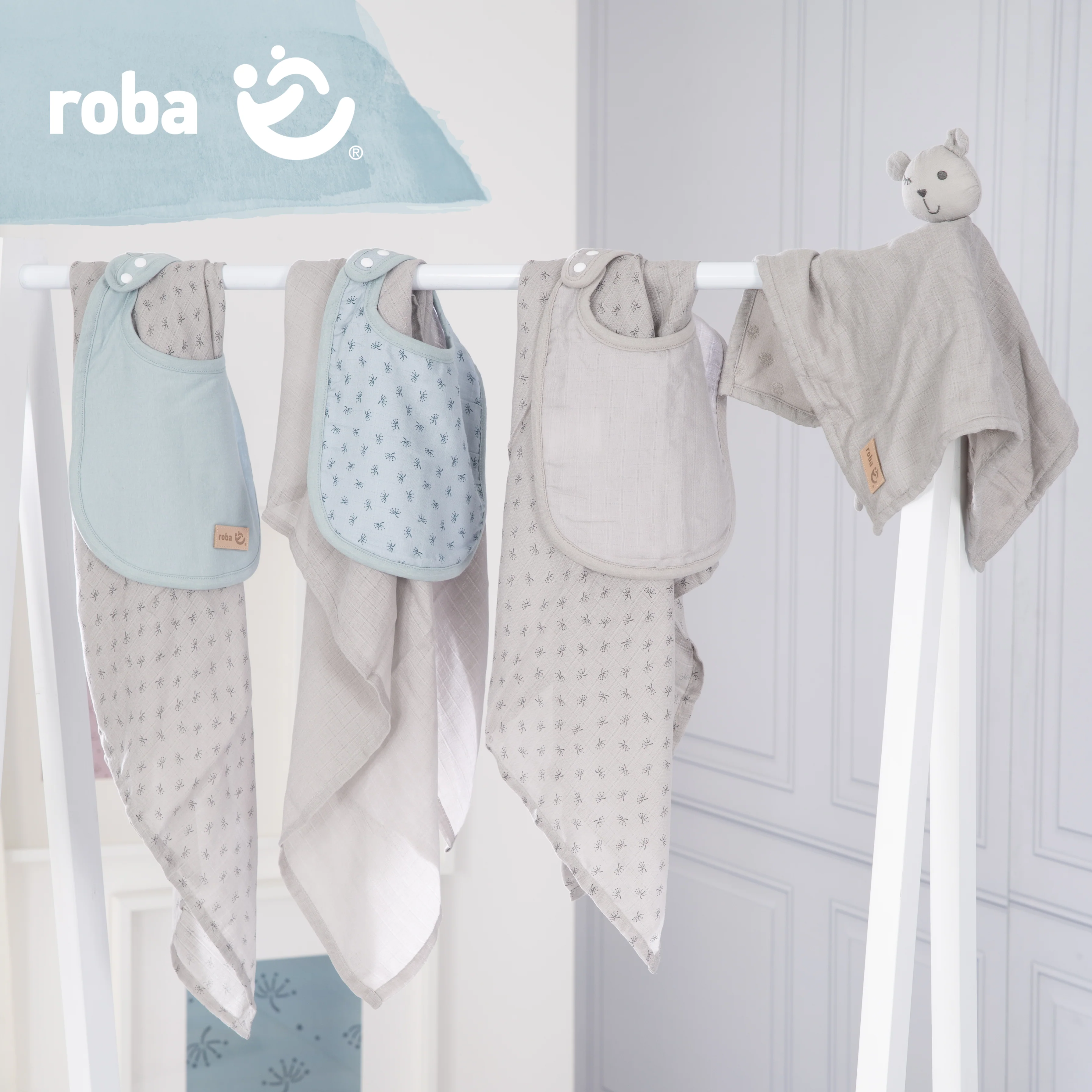 Organic Geschenkset Baby Essentials 'Lil Planet' silbergrau aus Bio-Baumwolle, GOTS zertifiziert - Image 3