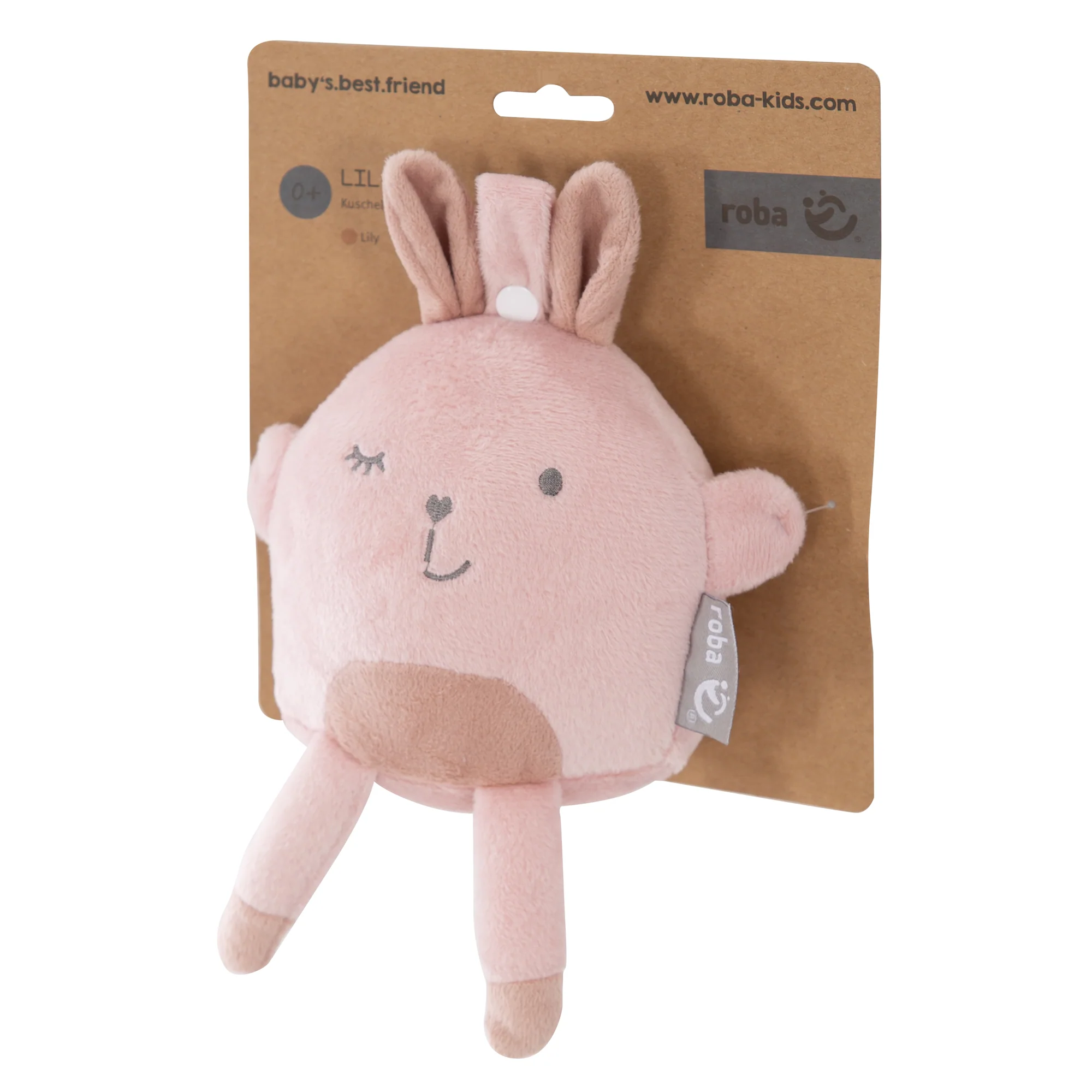 Anhänger-Toy Serie 'Lil Cuties' für Babys, Kuscheltier 'Lily' für Mädchen & Jungen, Rosa/Mauve - Image 4