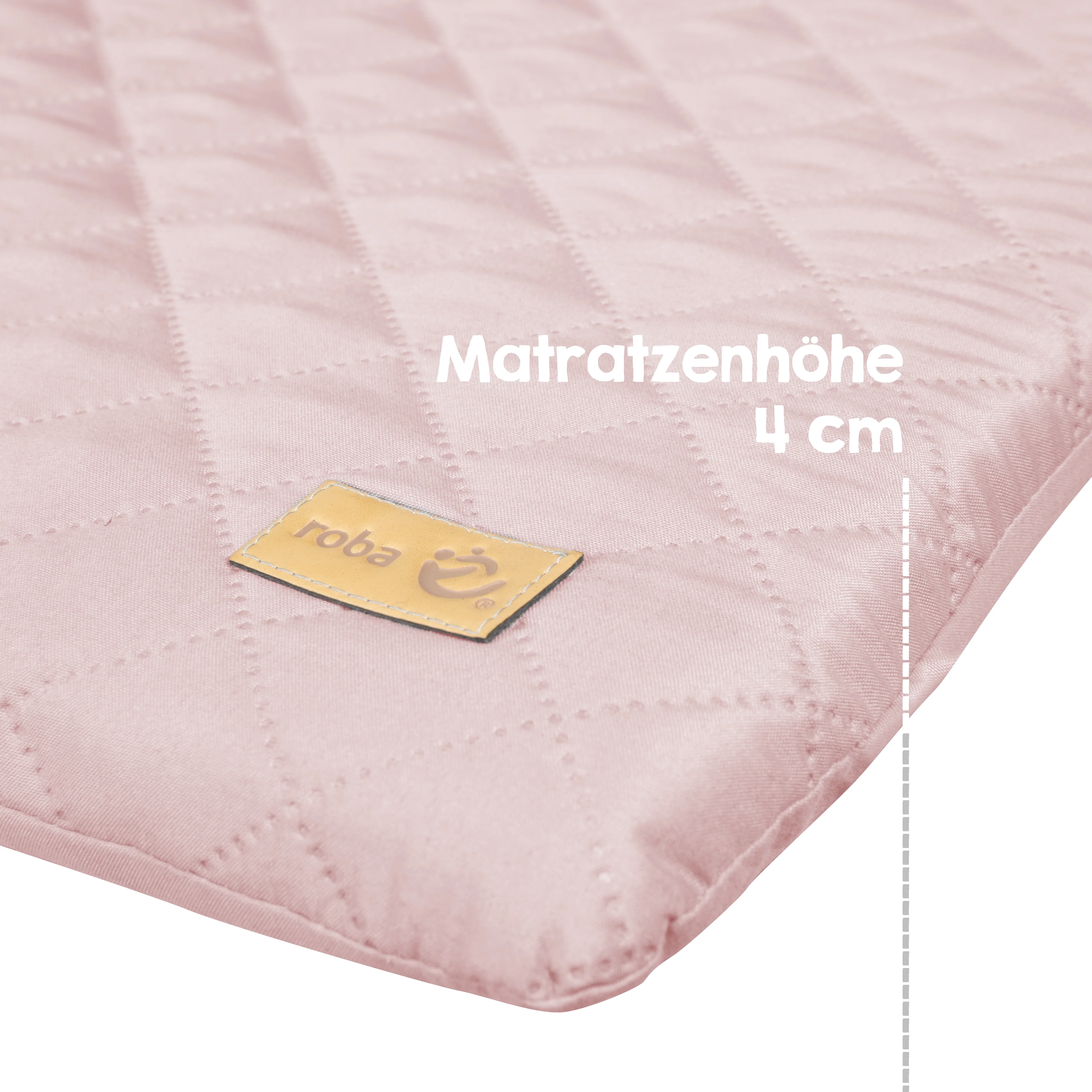 Wickelauflage soft 'roba Style' rosa, 85 x 75 cm, abwischbar, mit Hasengesicht 'Lily' - Image 5