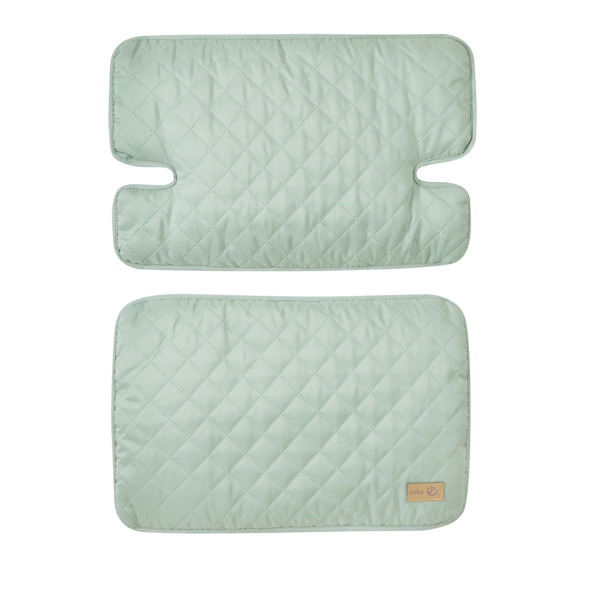 Sitzverkleinerer 2-teilig 'roba Style' - Zubehör für Hochstuhl 'Nature Up' - Frosty green