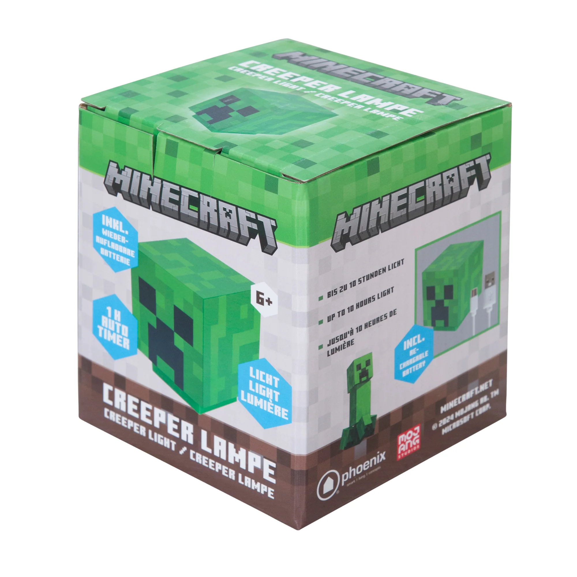LED-Licht 'Minecraft' - Creeper - Aufladbarer Akku - Image 6