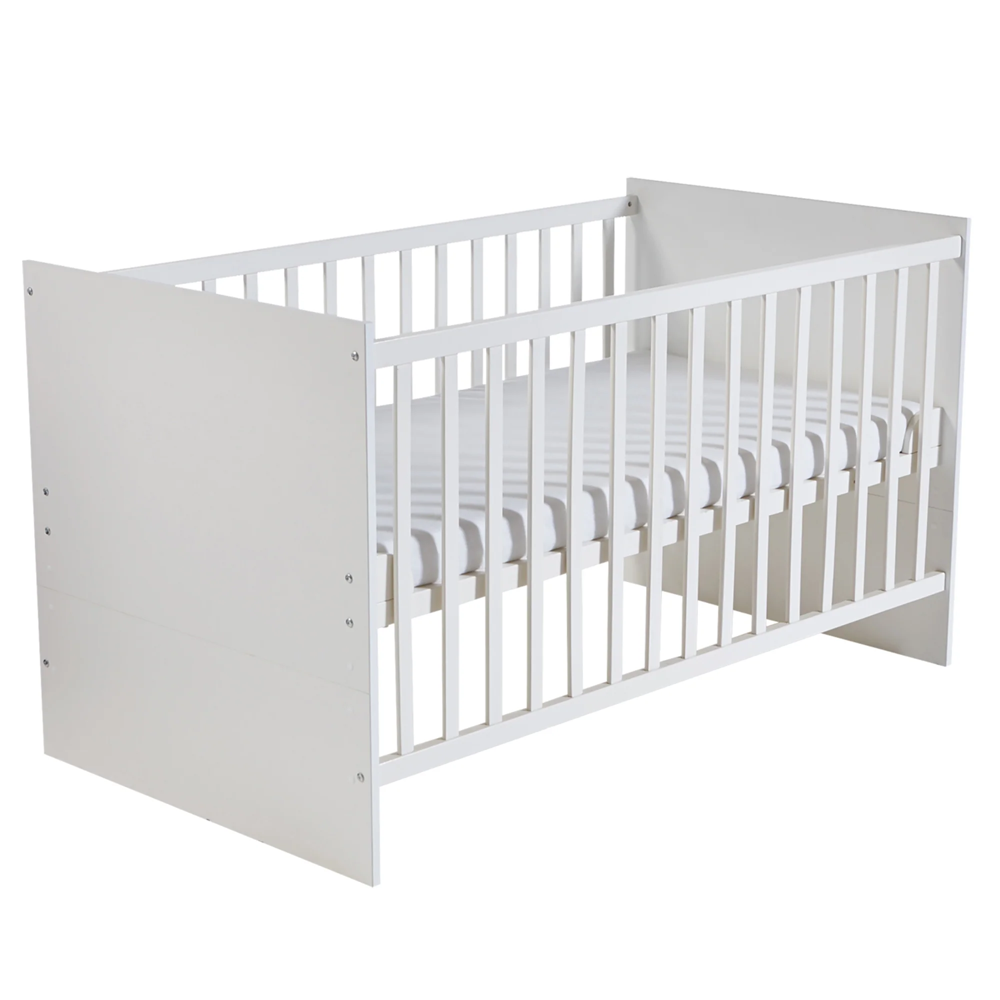 Kinderzimmerset 'Maren' 3-teilig - Bett 70x140 + Wickelkommode schmal + Kleiderschrank 3-türig - Image 3