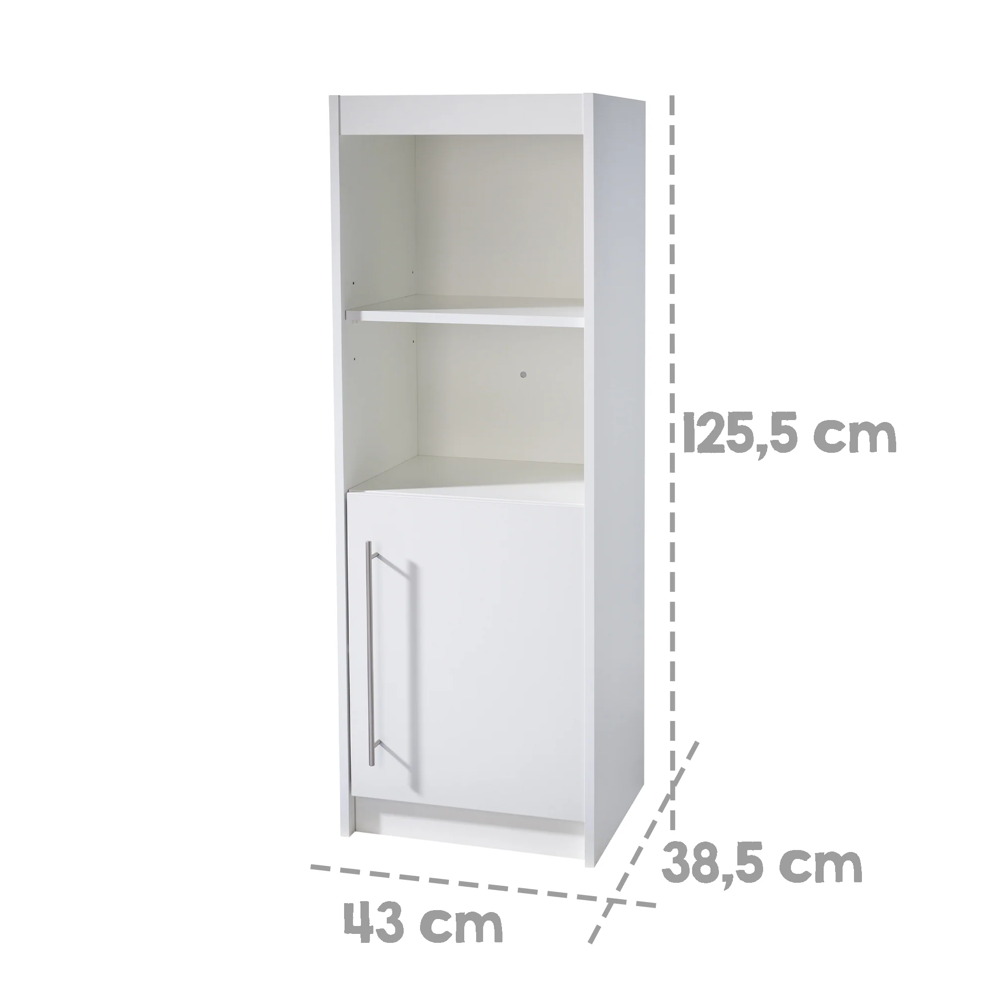 Standregal 'Maren', Holzregal für Baby- & Kinderzimmer, Korpus/Fronten weiß - Image 3