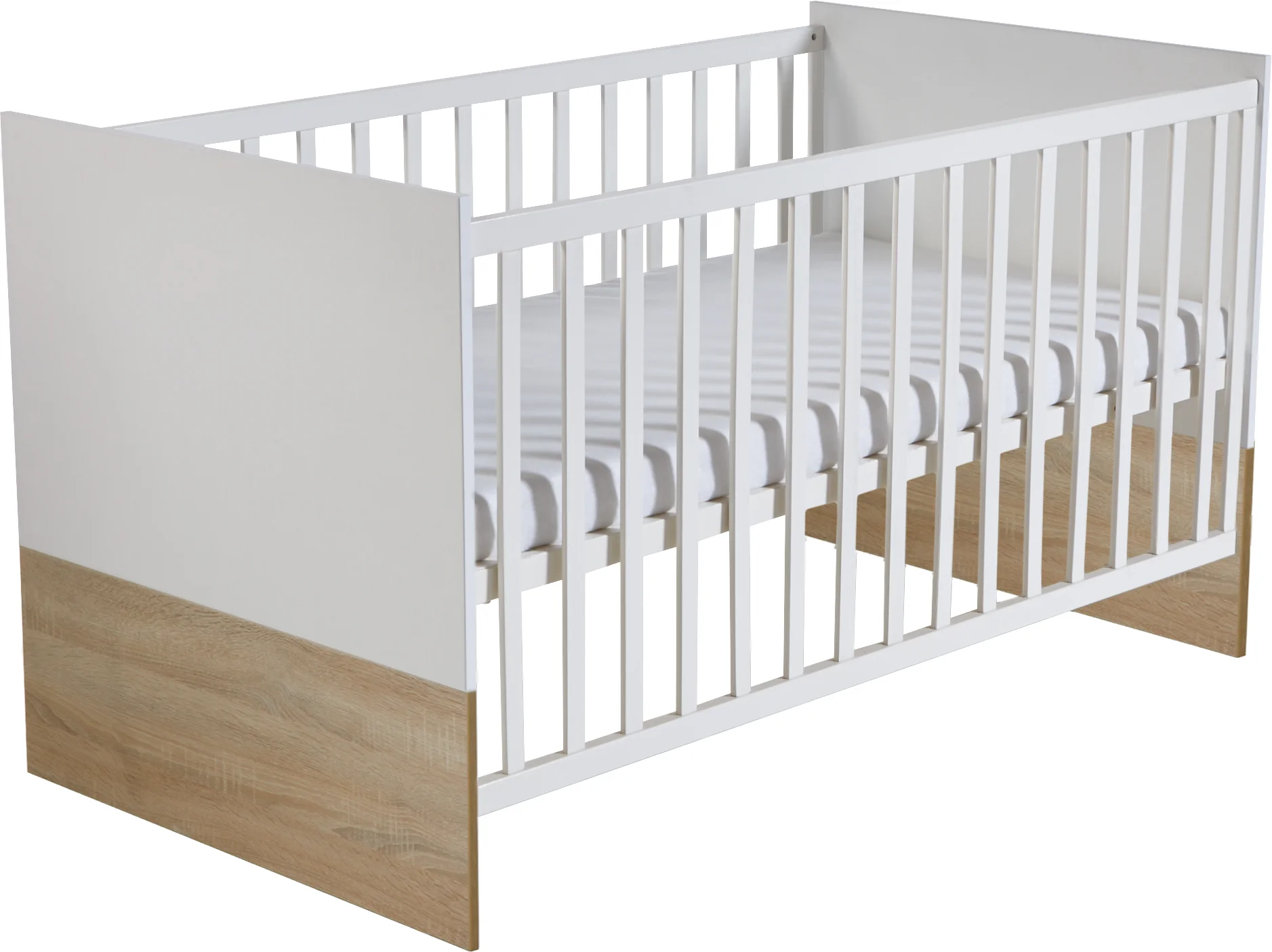 Kindermöbelset 'Gabriella' inkl. Babybett 70 x 140 cm, breiter Wickelkommode & Schrank 3-türig - Image 4