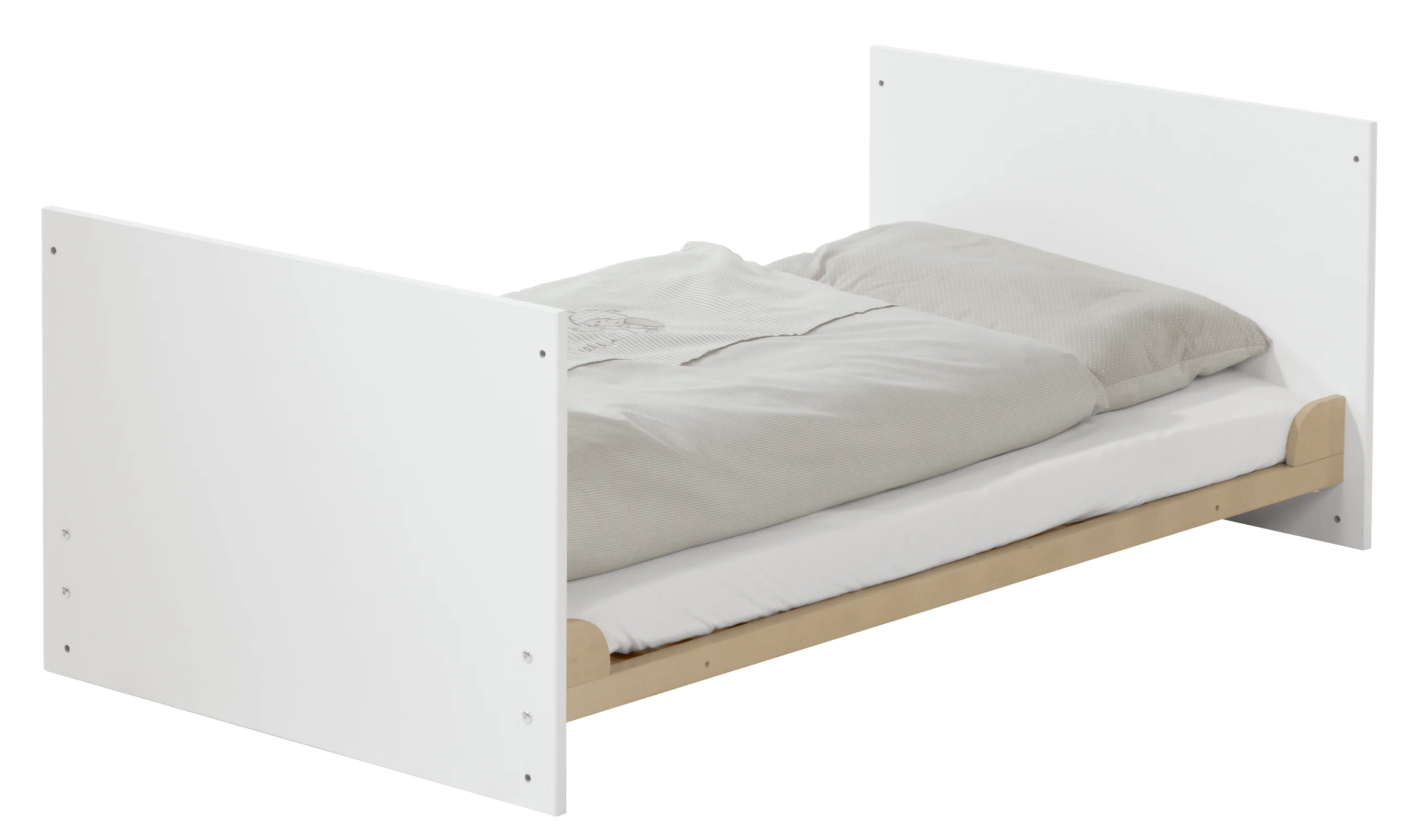 Kindermöbelset 'Gabriella' inkl. Babybett 70 x 140 cm, breiter Wickelkommode & Schrank 3-türig - Image 7