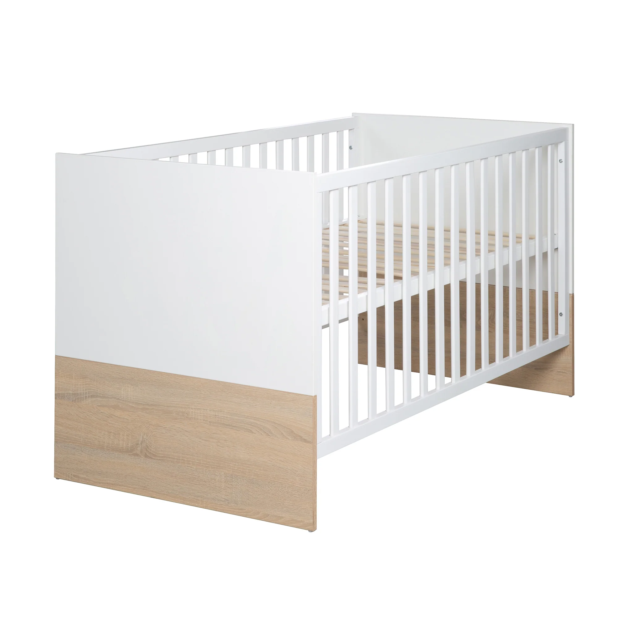 Kinderzimmerset 'Gabriella' 3-teilig - Bett 70x140 + Wickelkommode schmal + Kleiderschrank 3-türig - Image 3