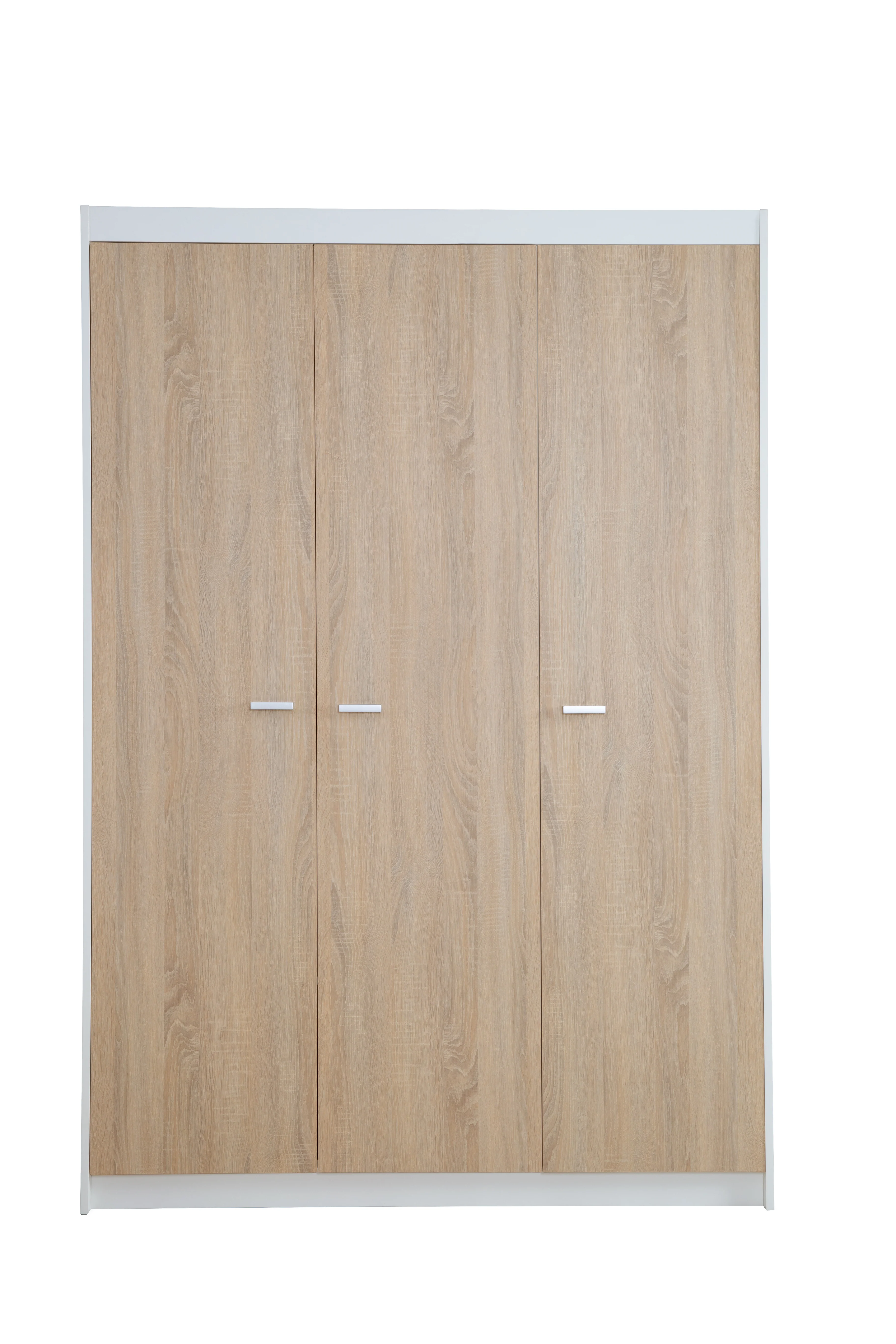 Kleiderschrank 'Gabriella', Schrank mit 3 Türen, Soft-Close-Technik, gefräst weiß - Image 4