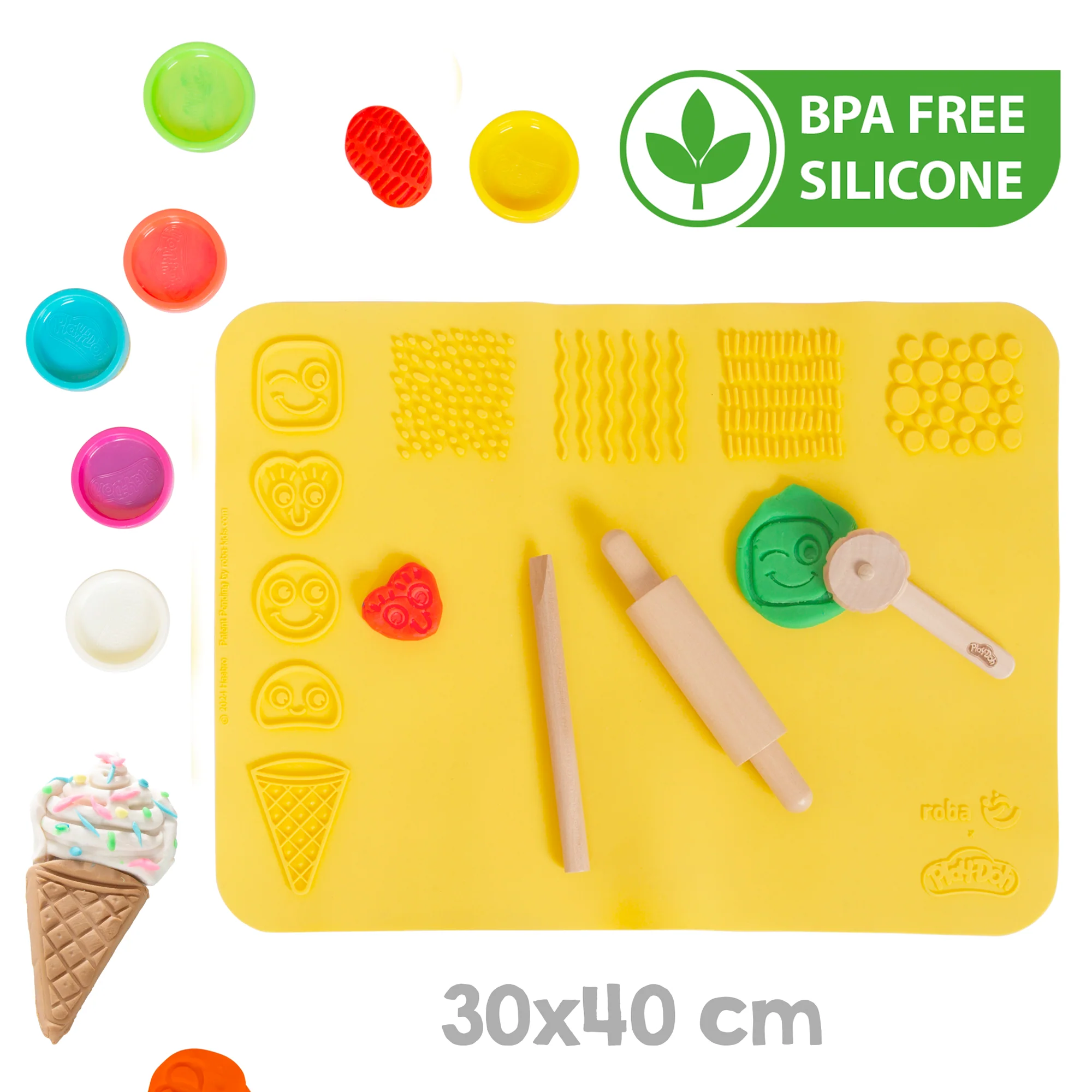roba x Play-Doh Schulpult inkl. Zubehör - FSC-zertifiziertes Holz - Image 3