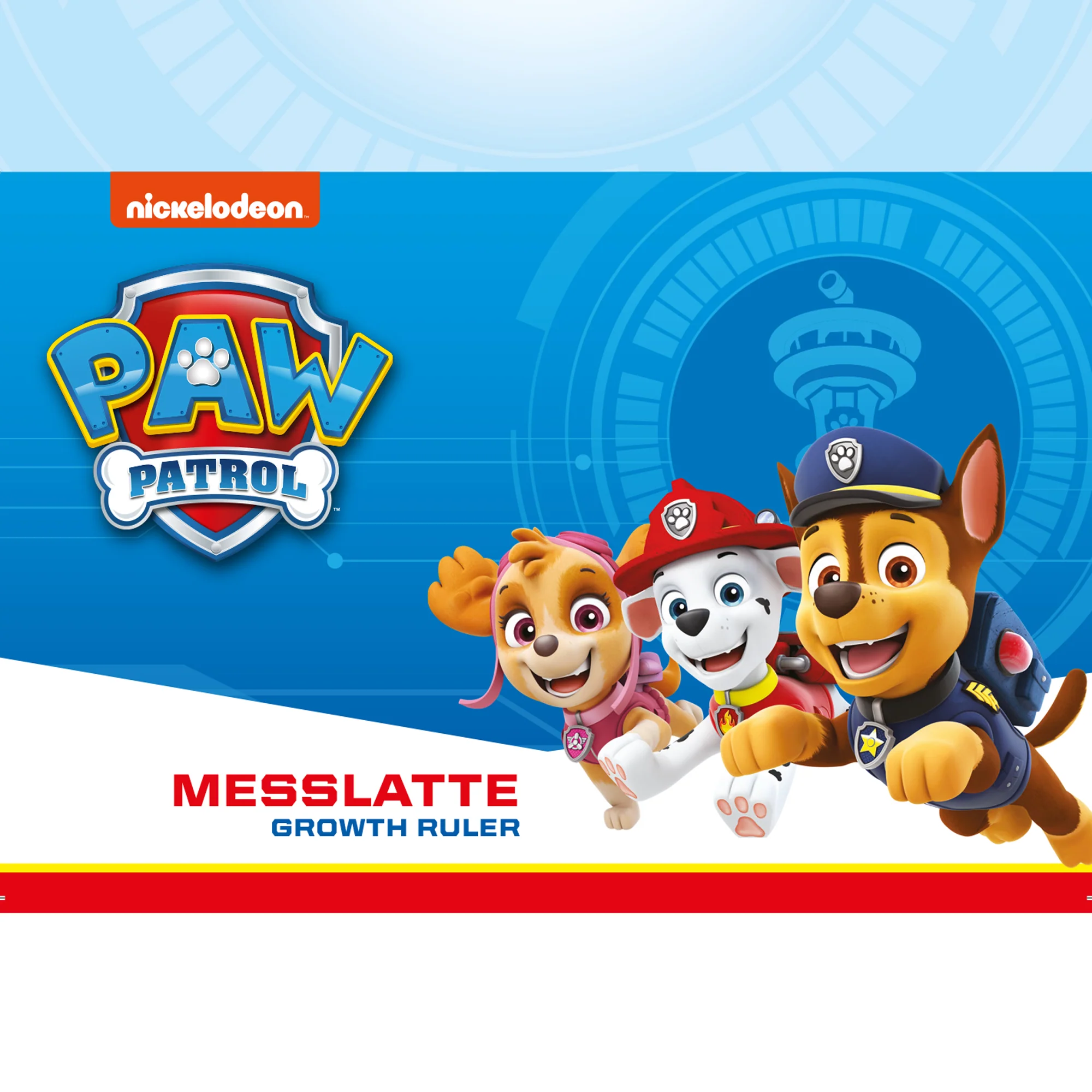 Messlatte Paw Patrol - Skala von 70 cm bis 150 cm für Kinder - Holz weiß / blau - Image 7