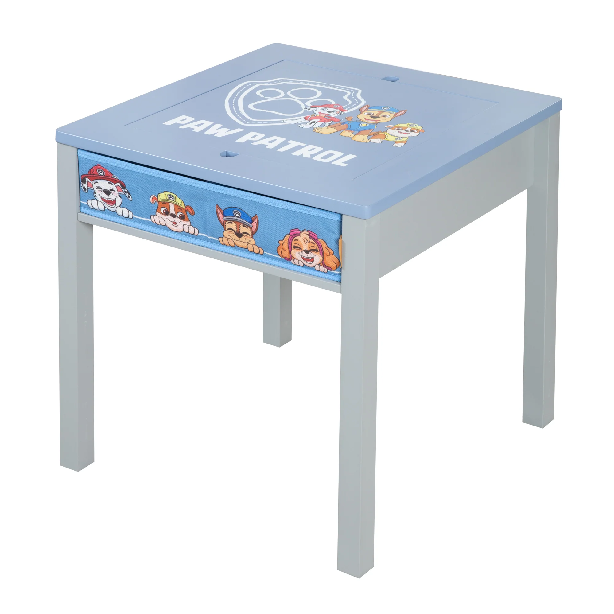 Kindersitzgruppe 'Paw Patrol' mit Wendeplatte & Sitzbox - Grau / Blau - Image 3