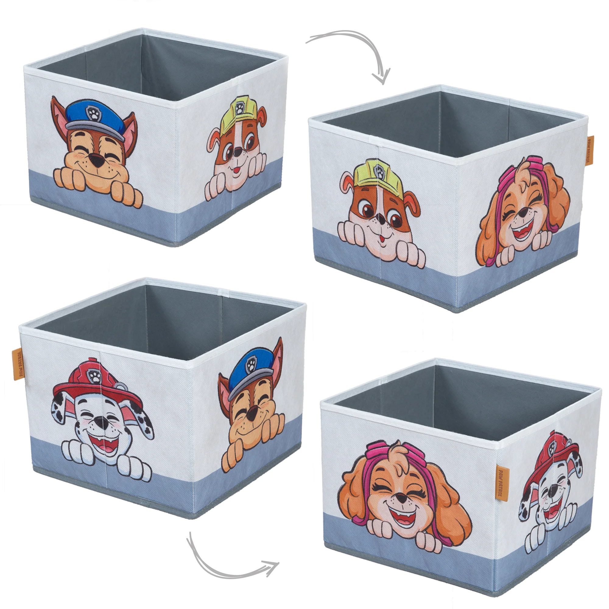 Klappbare Sitzbank 'Paw Patrol' + Canvas Boxen - Umbaubar zum Schulpult - Image 5