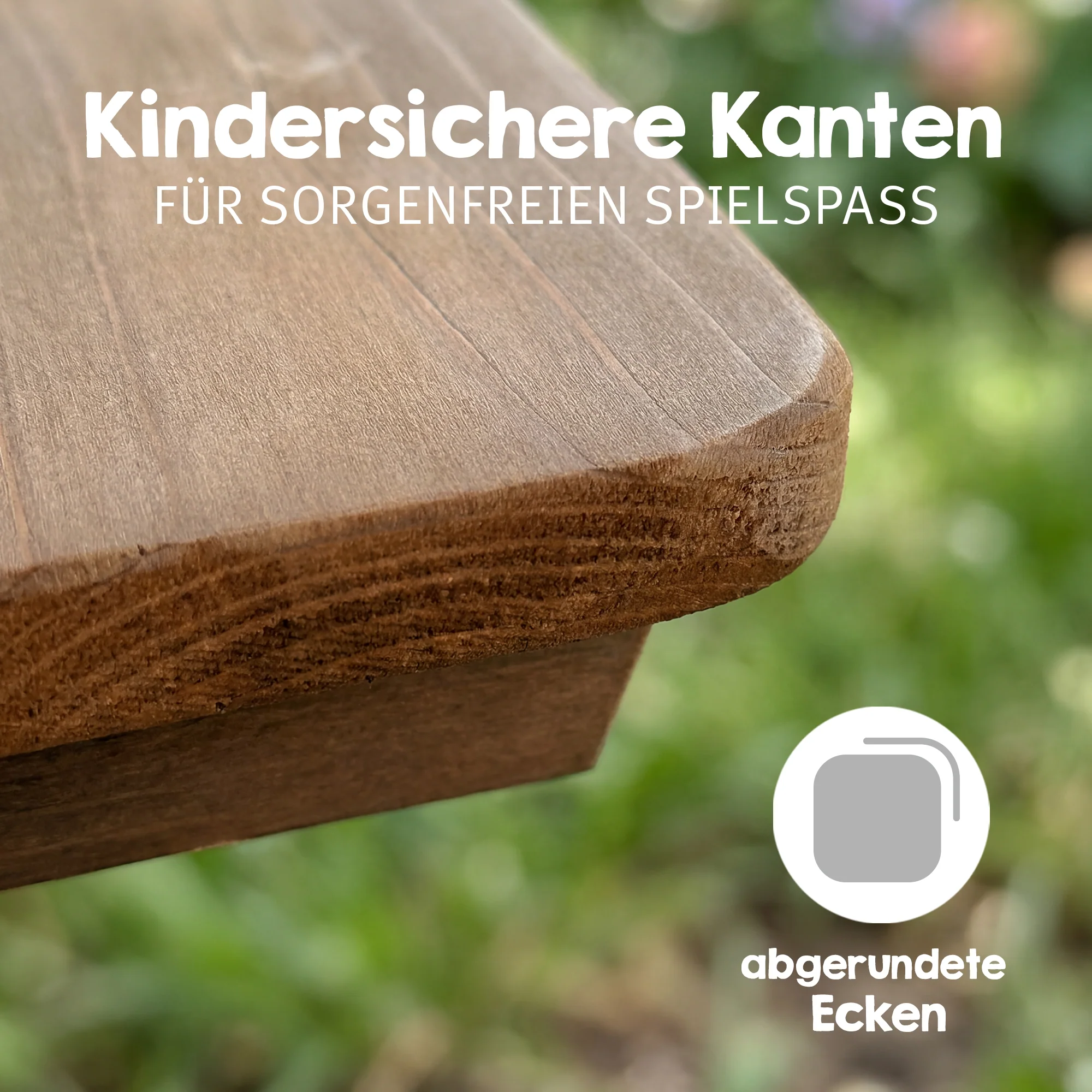 Kindersitzgarnitur 'Play' mit Spielwannen, wetterfestes Massivholz, Sitzgarnitur & Matschtisch - Image 11