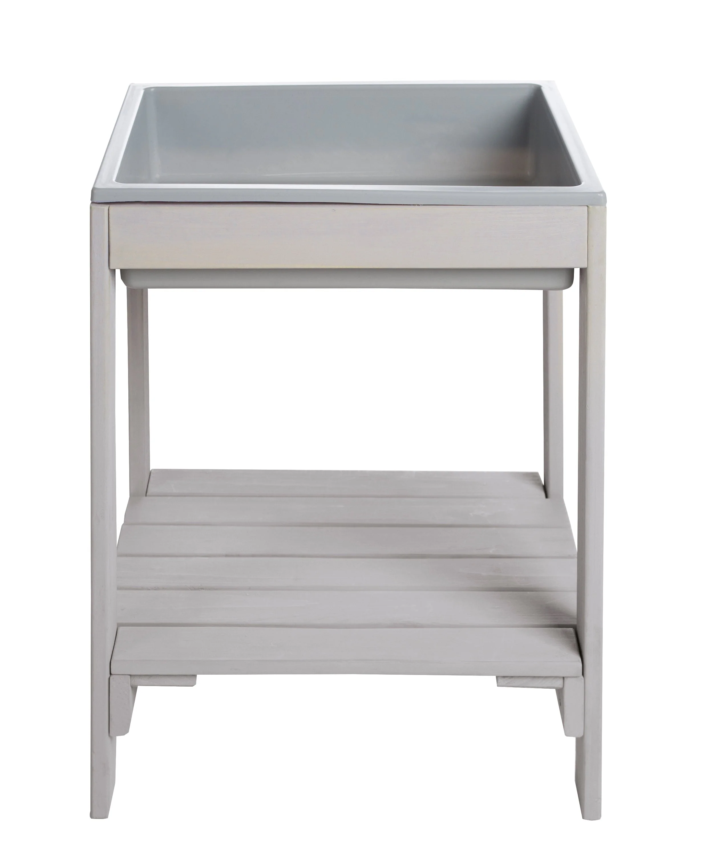 Outdoor+ Spieltisch 'Tiny', wetterfester Massivholz, Sand- & Matschtisch, grau lasiert - Image 4