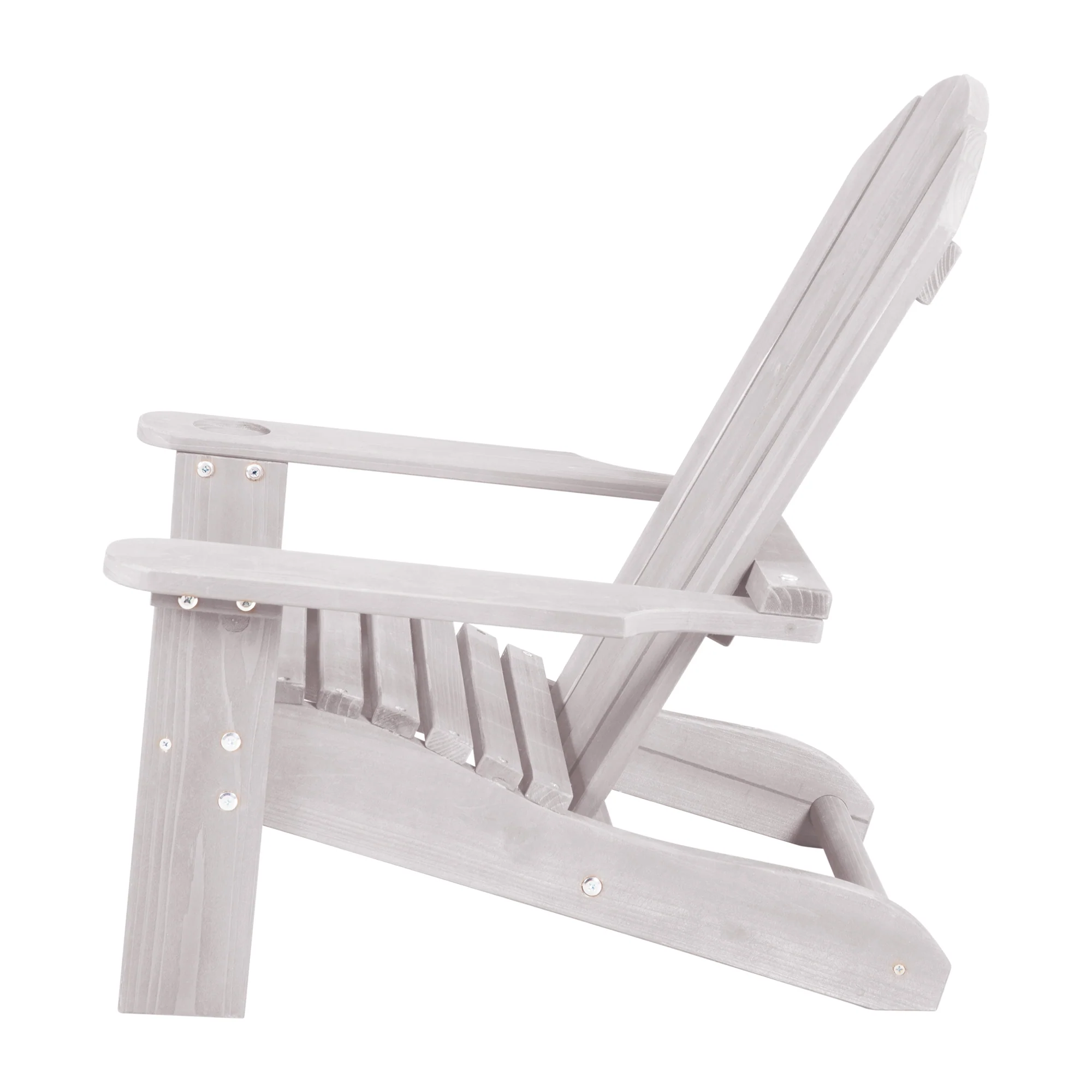 Outdoor-Kinderstuhl "Deck Chair" - Liegestuhl aus FSC-zertifiziertem Holz - Grau lasiert - Image 3