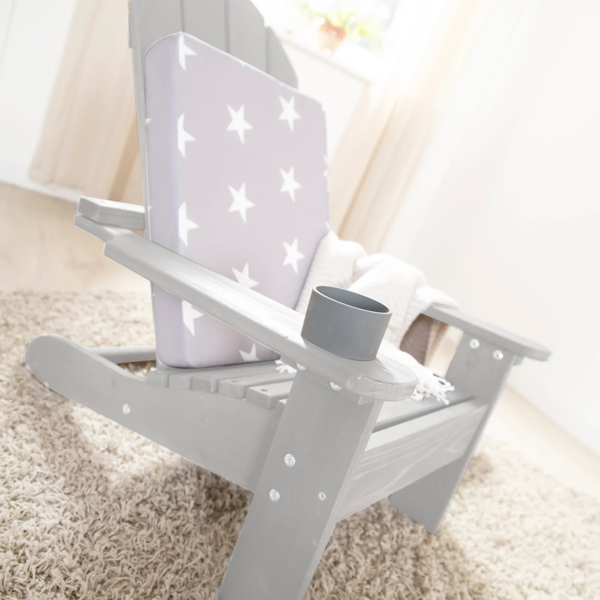 Outdoor-Kinderstuhl "Deck Chair" - Liegestuhl aus FSC-zertifiziertem Holz - Grau lasiert - Image 4