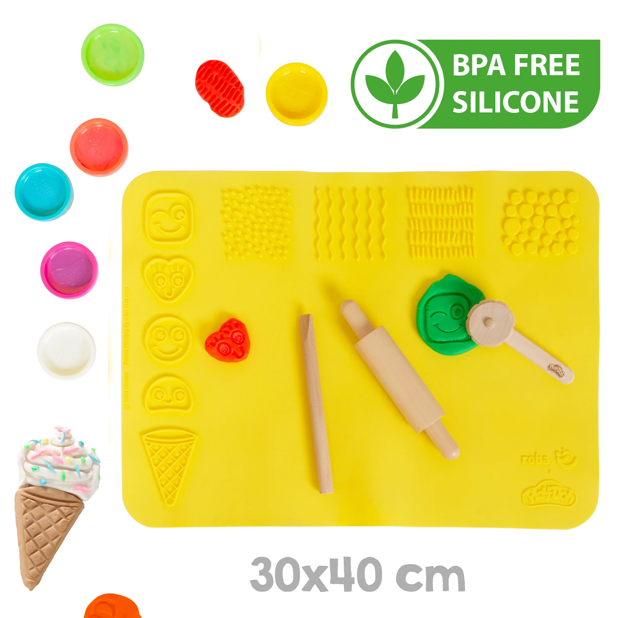 roba x Play-Doh Matschküche für Kinder inkl. Zubehör zum Kneten - Image 3