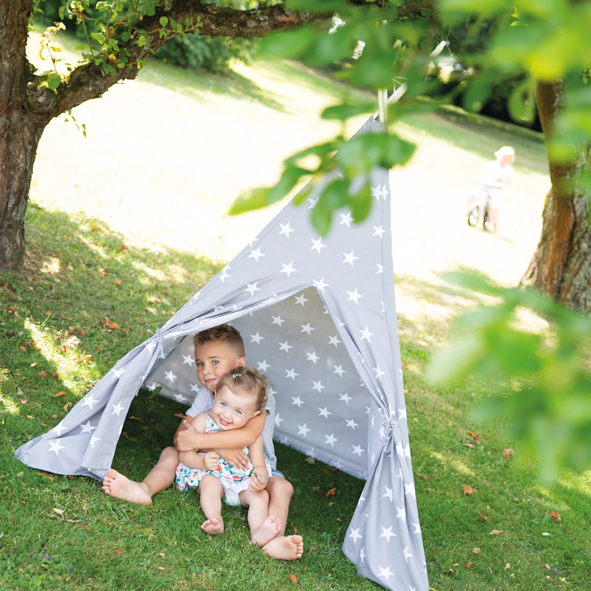 Spielzelt 'Little Stars', Bodenunterlage & Tragetasche, Wigwam für Kinderzimmer & Outdoor - Image 6