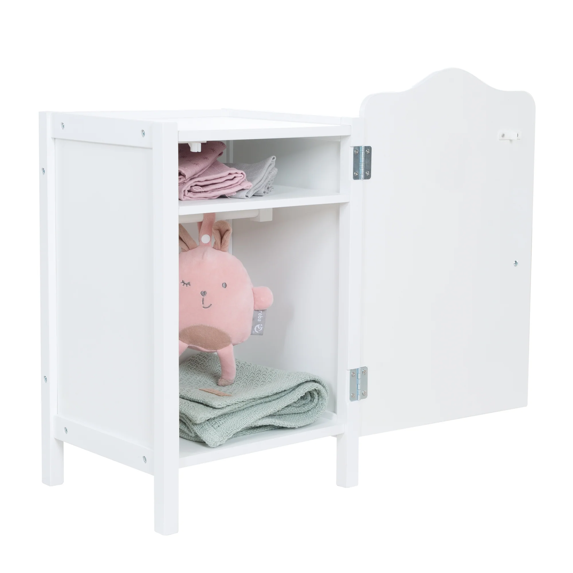 Puppenkleiderschrank 'Peppa Pig' für Puppenkleidung & -zubehör - Holz weiß lackiert - Image 4