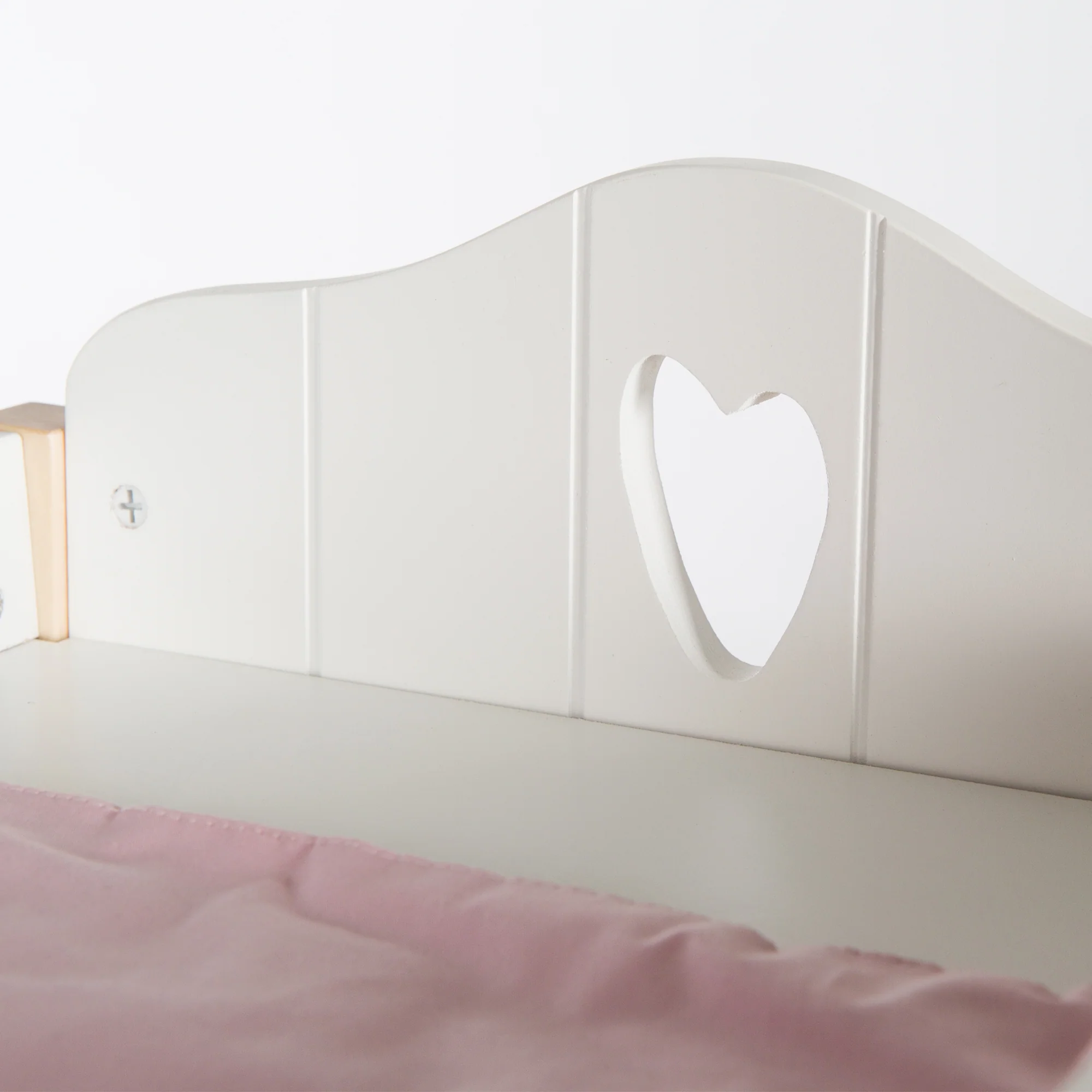 Puppenkommode & -bett, Puppenmöbel Serie 'Scarlett' inkl. textiler Ausstattung, weiß - Image 6