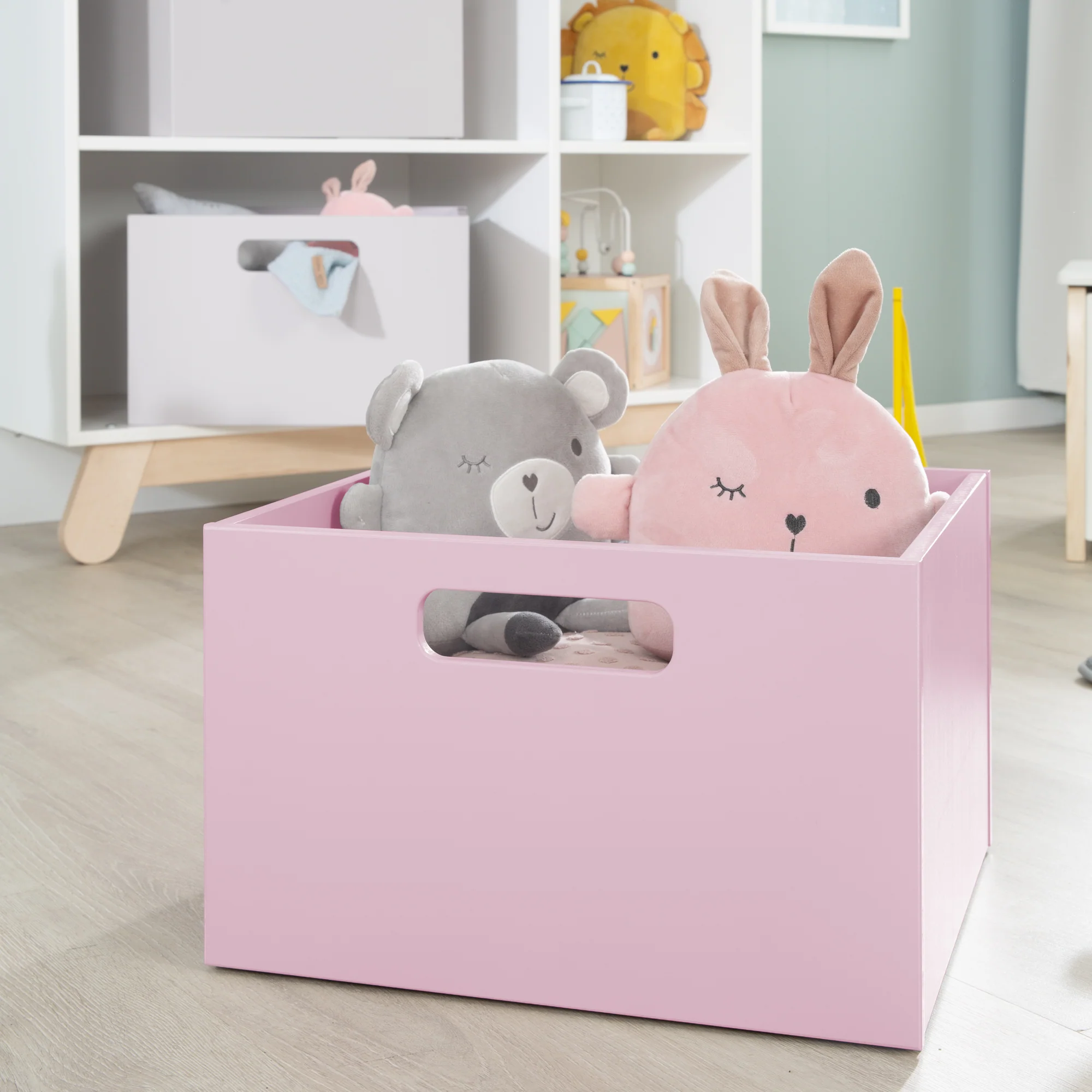 Aufbewahrungsbox für Kinderzimmer, Stauraum für Spielzeug, Deko, pink - Image 4