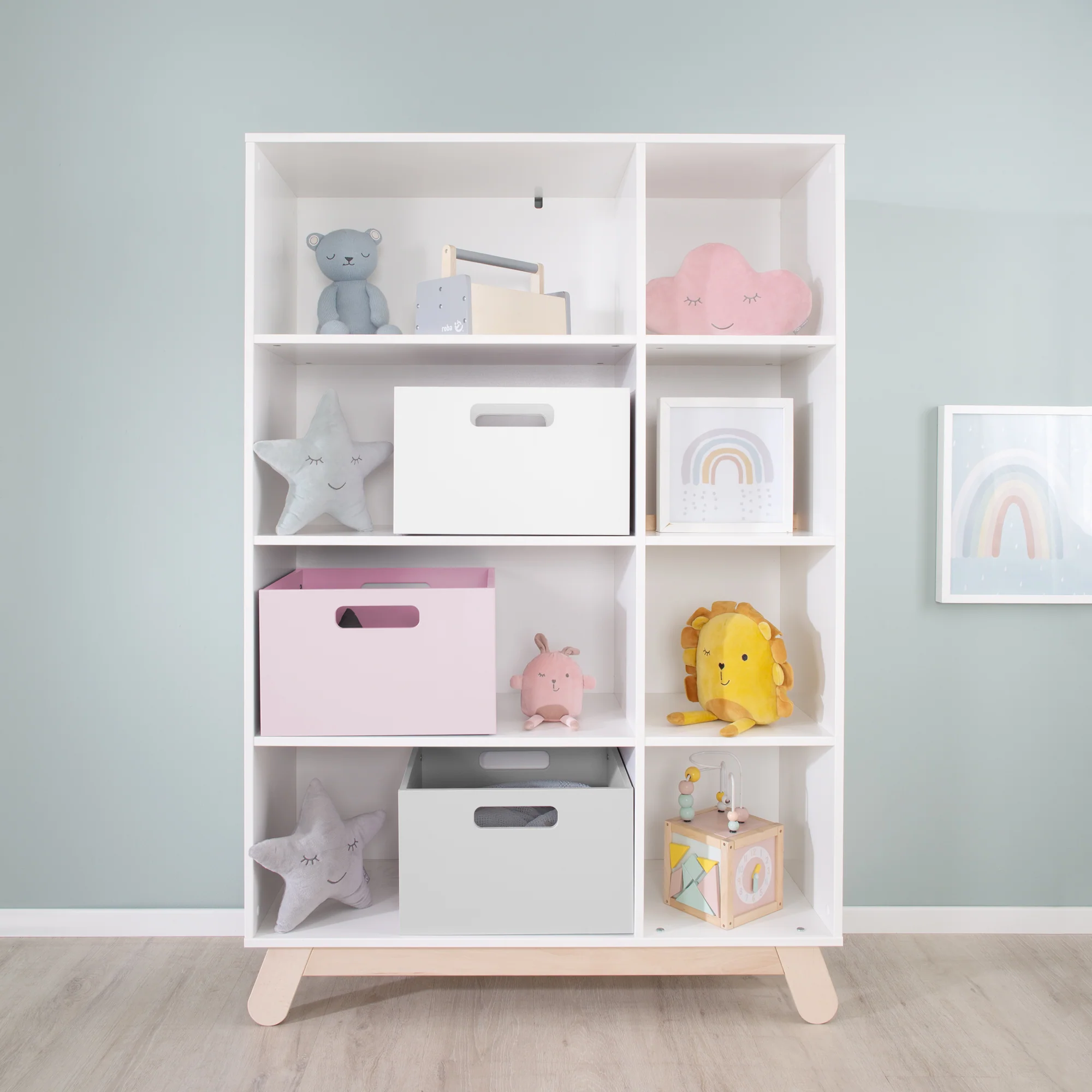 Aufbewahrungsbox für Kinderzimmer, Stauraum für Spielzeug, Deko, pink - Image 8