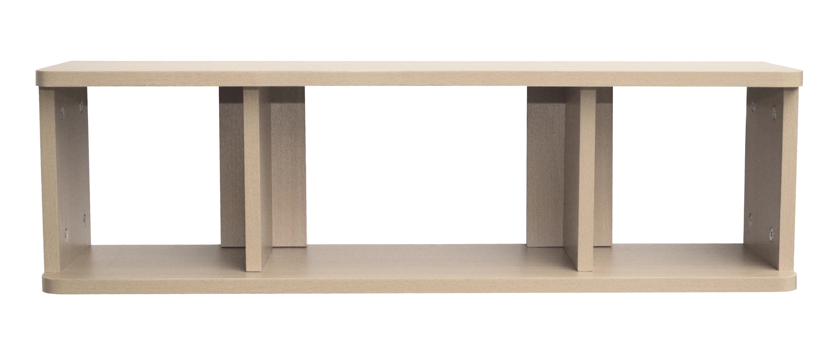 Windelregal, Wandboard mit 2 verschiebbaren Trennwänden auf versteckter Führung, Dekor 'Ahorn' - Image 2