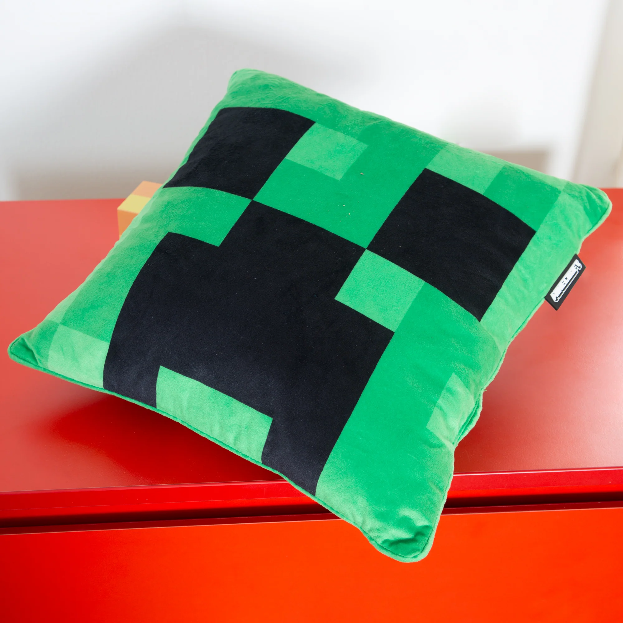 Dekokissen 'Minecraft' inkl. Füllung - Creeper - Samtstoff - Image 4