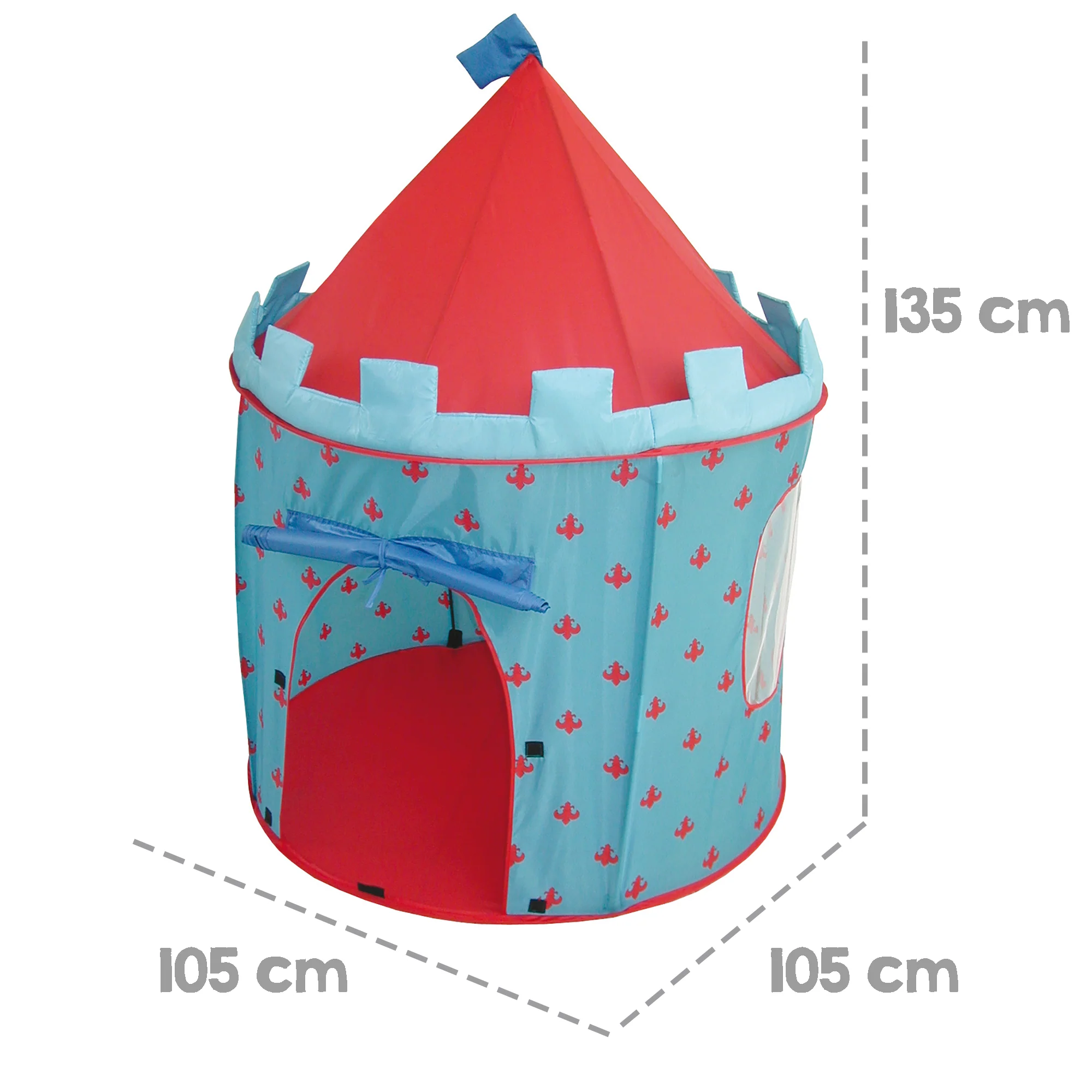Spiel- & Kinderzelt 'Ritterburg', Spielhaus aus Stoff, inkl. Tasche - Image 3