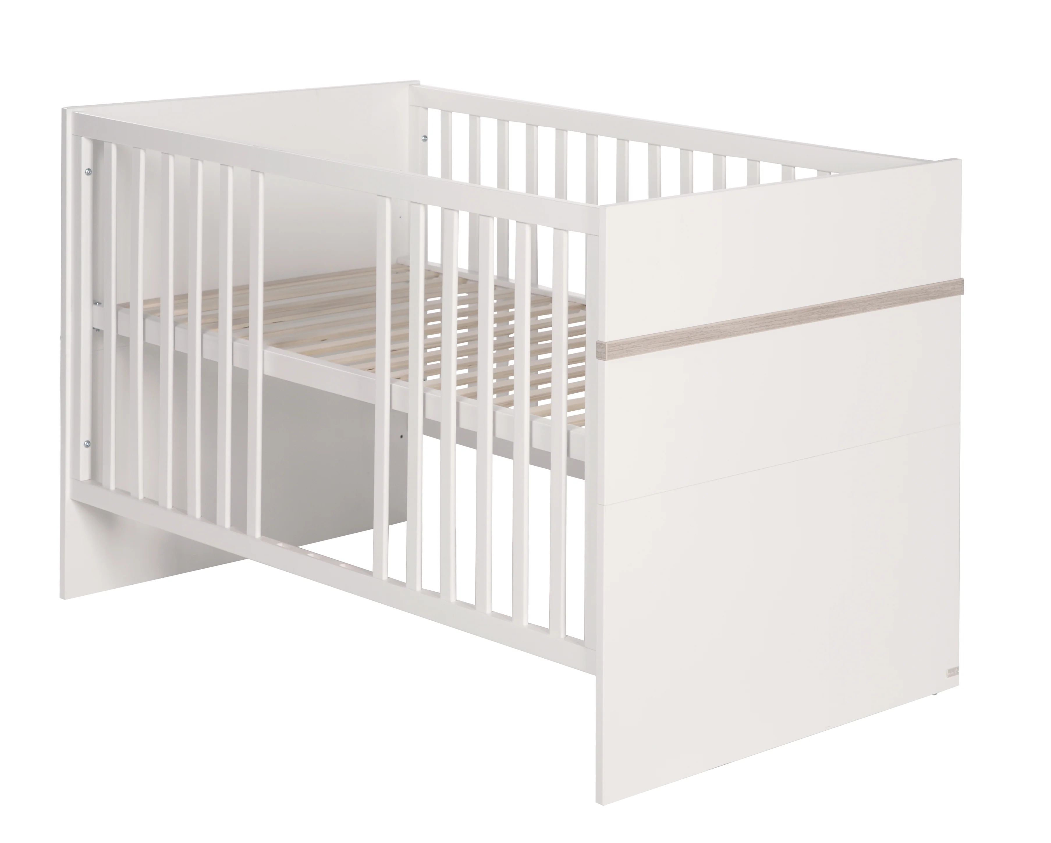 Kindermöbelset 'Moritz', 3-teilig, mit Kinderbett 70 x 140 cm, Wickelkommode & Schrank, weiß - Image 3