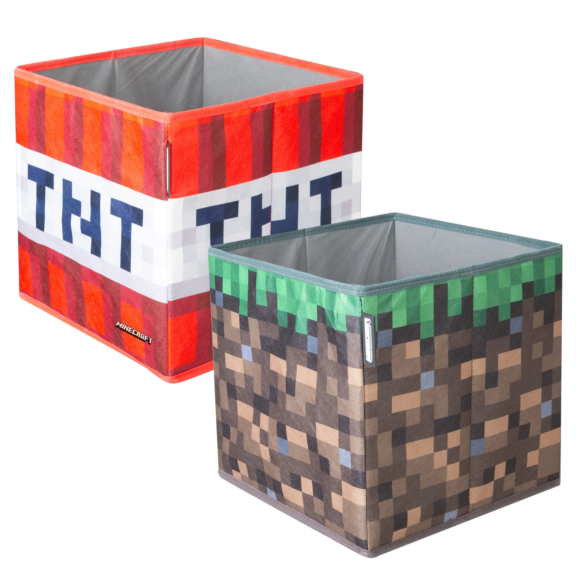 Stoffboxen 'Minecraft' 2er Set - Faltbarer Grasblock und TNT - Canvas - Image 10