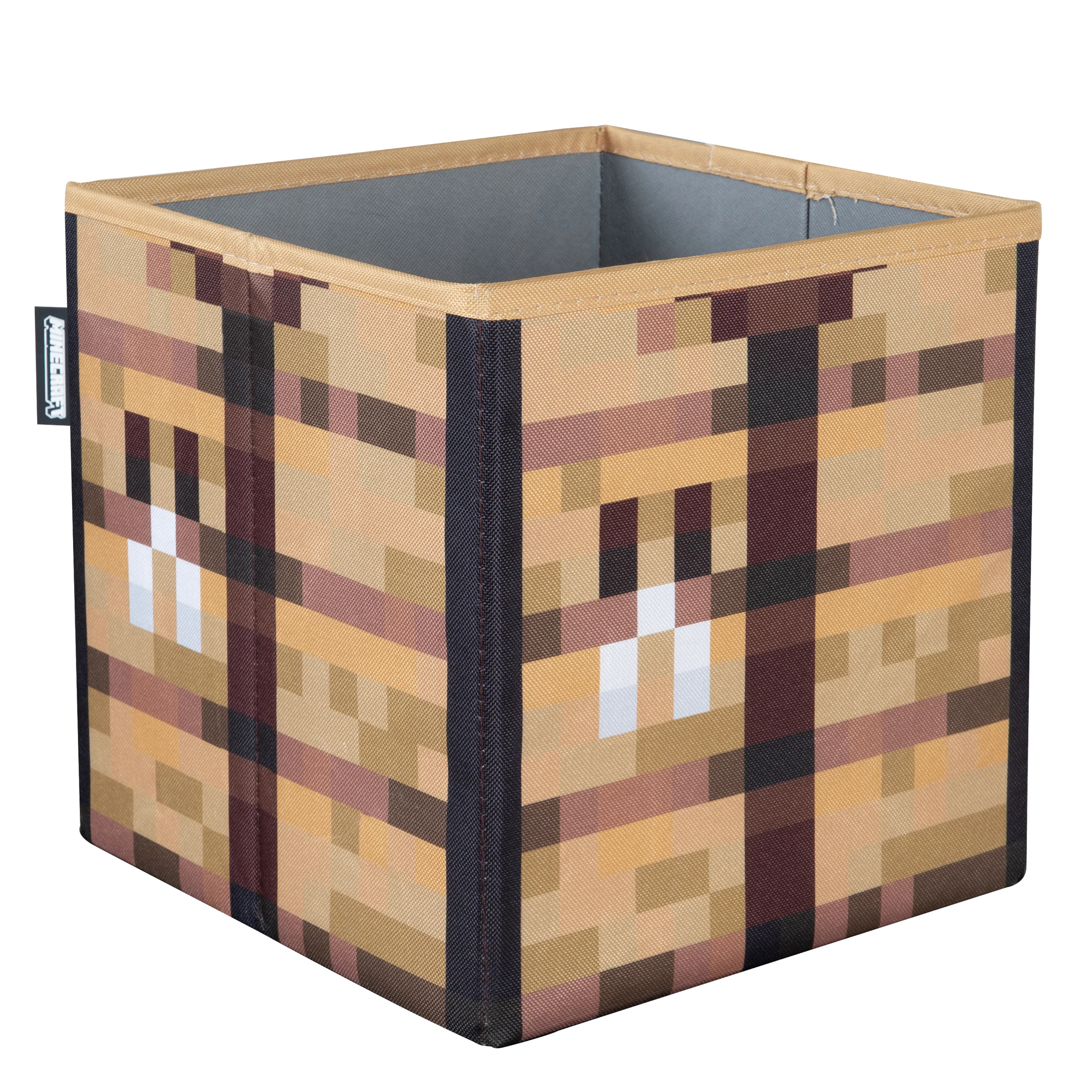 Stoffboxen 2er Set 'Minecraft' aus Canvas - Faltbar - Creeper und Holzbox - Image 4