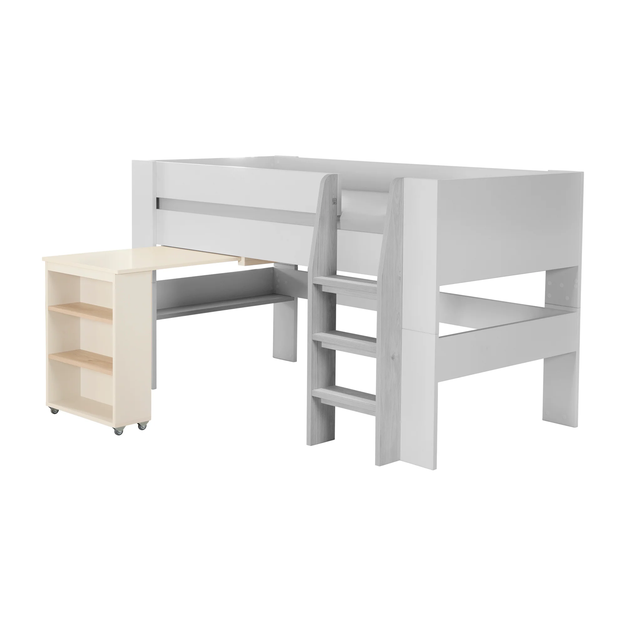 Hochbett Set 'Studio' - Serie 'Flexi Grow' - Cashmere / Eichen-Dekor - Image 11