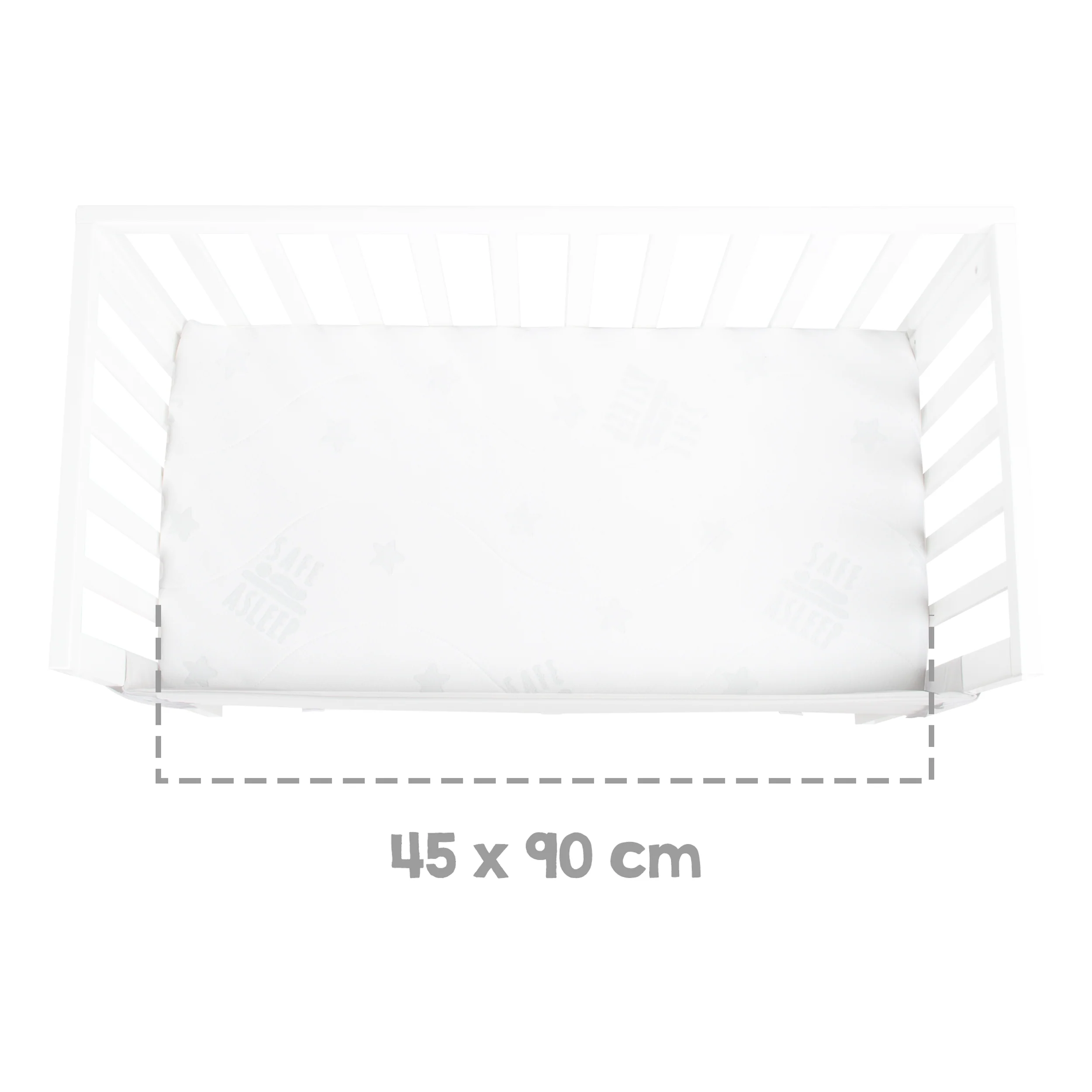 Beistellbett 2in1 'safe asleep®' mit Barriere & Matratze - für alle Elternbetthöhen - Holz weiß - Image 10