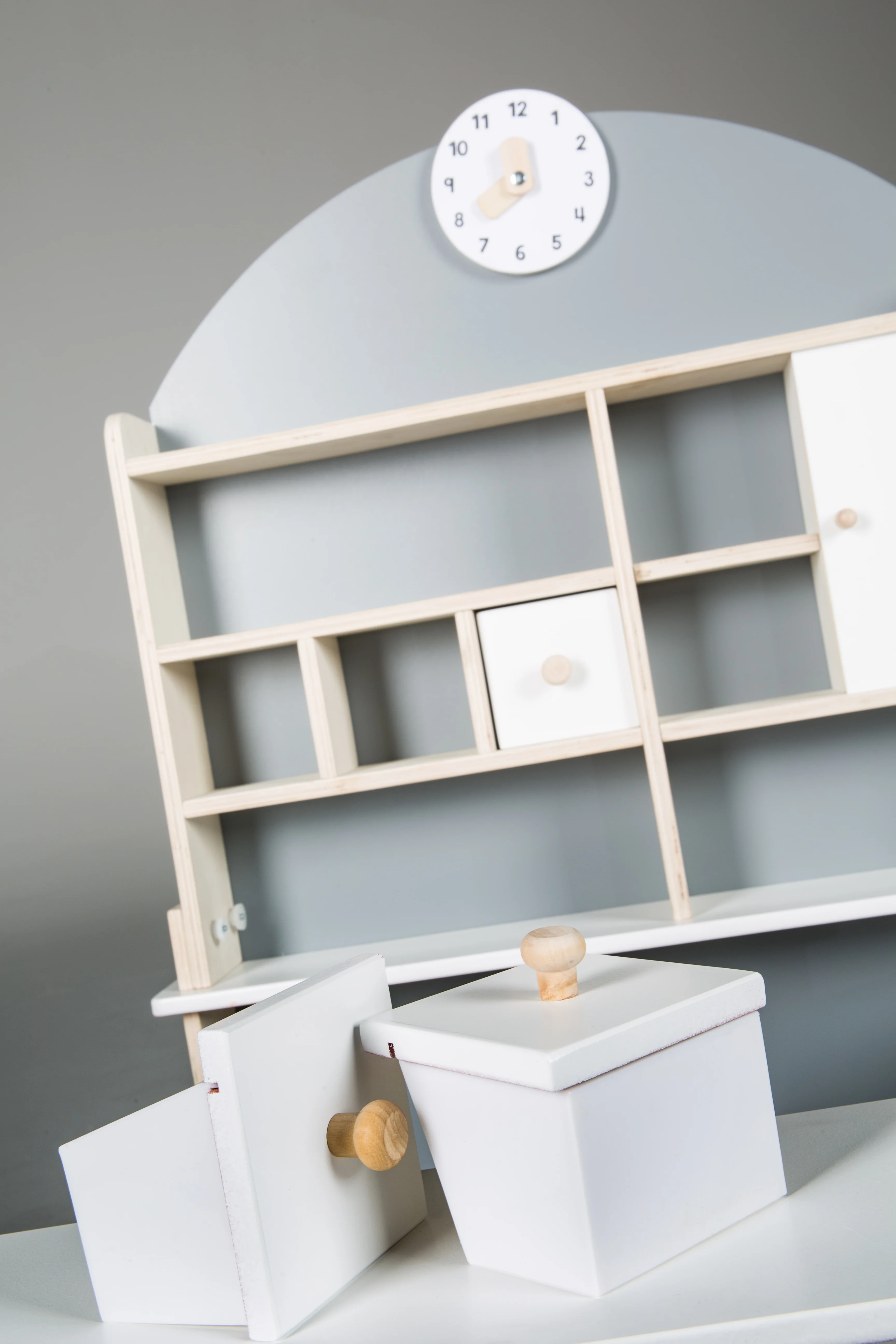 Kaufladen für Kinder, Kaufmannsladen aus Holz, Verkaufsstand mit Theke und Seitentheke - Image 8