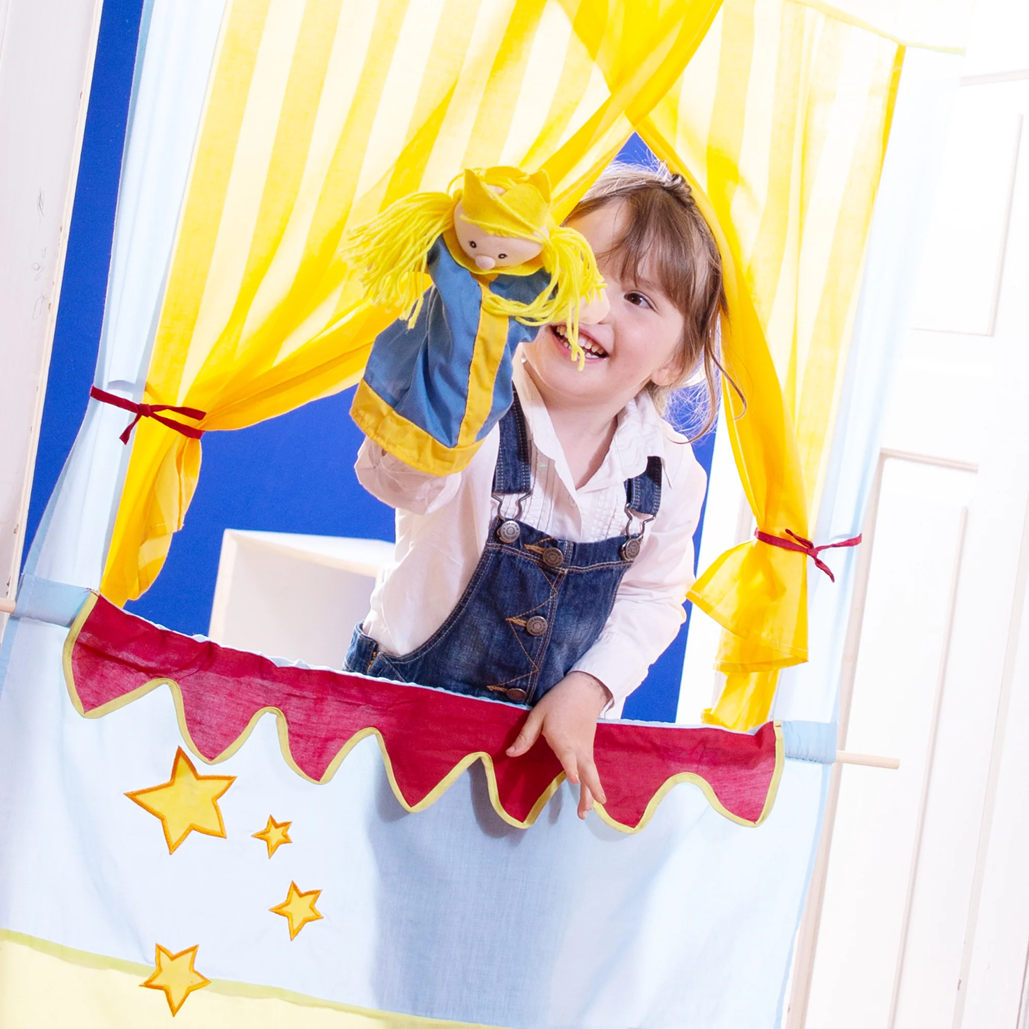 Kasperlefiguren aus Stoff, Handpuppenset 6-tlg, Kasperpuppen für Puppentheater & Rollenspiel - Image 3