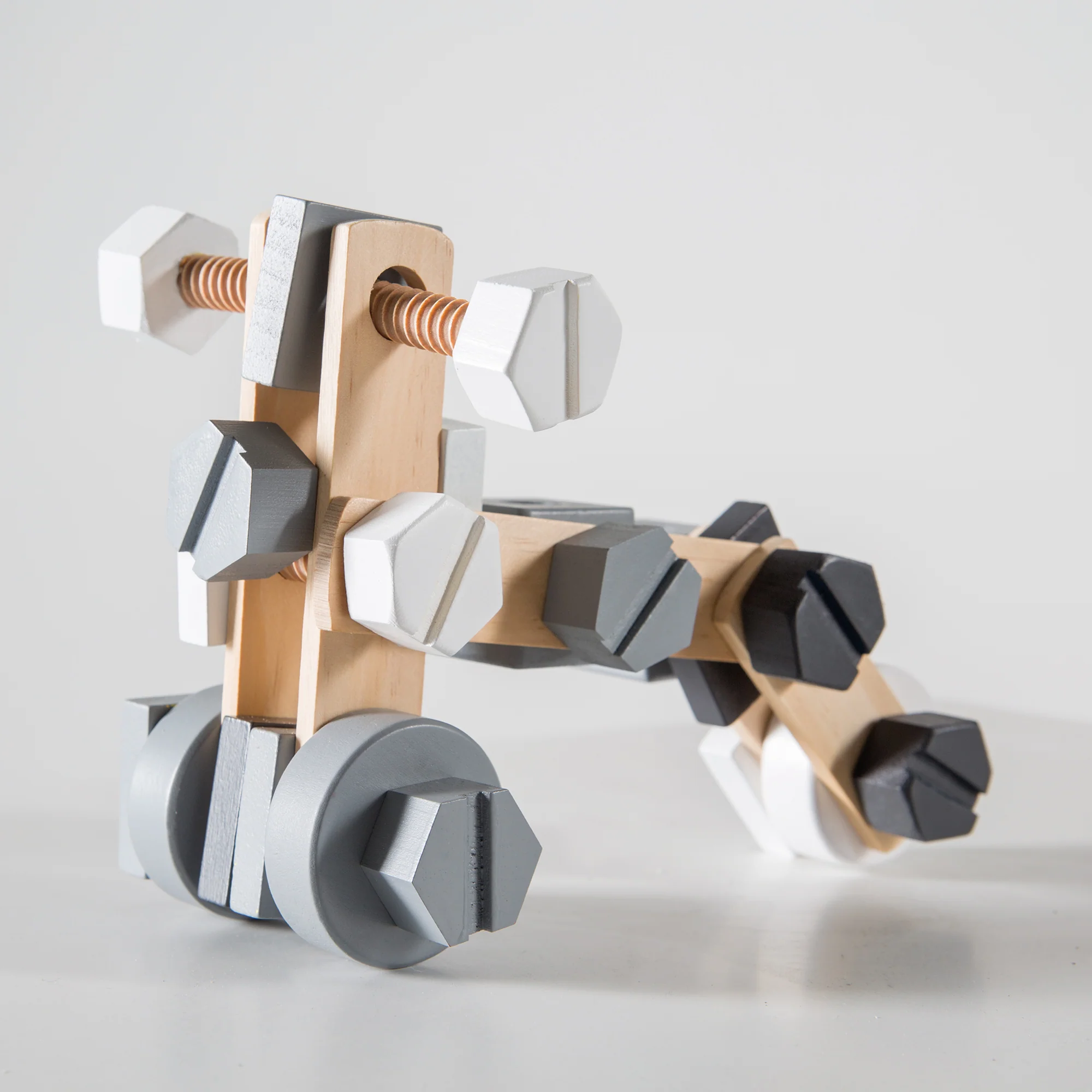 Holzbaukasten für Kinder, Baukasten-Set 48-tlg, Holz-Werkzeugkiste, Spielzeug ab 3 Jahren - Image 13