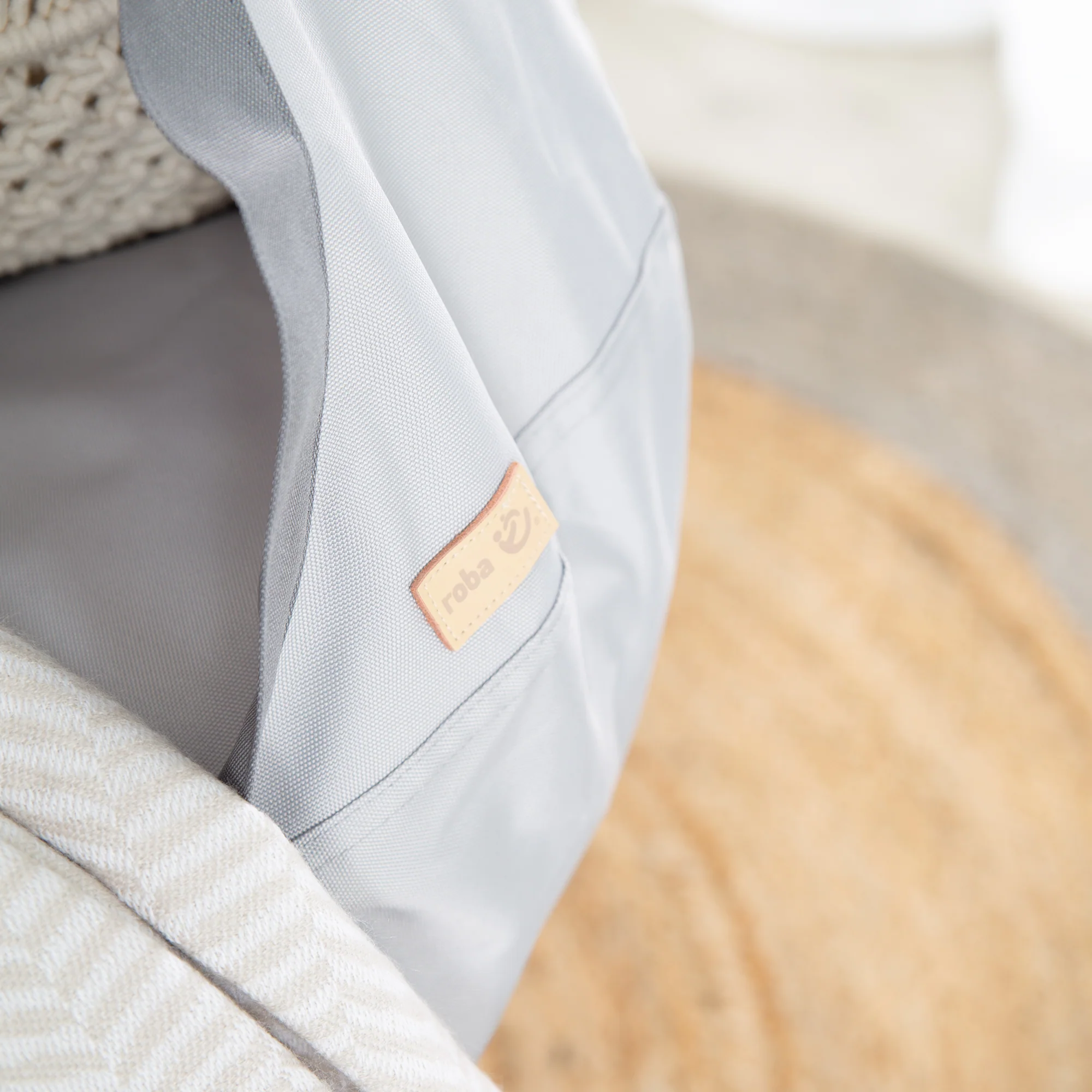 Hängesack grau, Kinder Hängesitz/Hängesessel/Sitzsack fürs Kinderzimmer oder draußen - Image 5