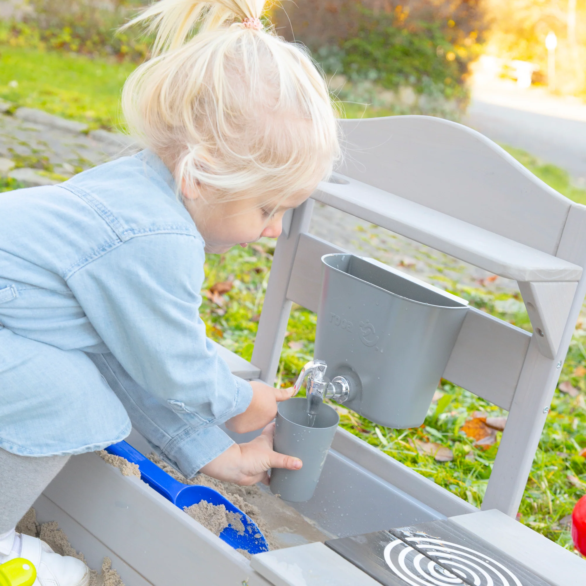 Wasserbehälter für Matschküchen - Zubehör für Outdoor-Spielgeräte - Grau - Image 2