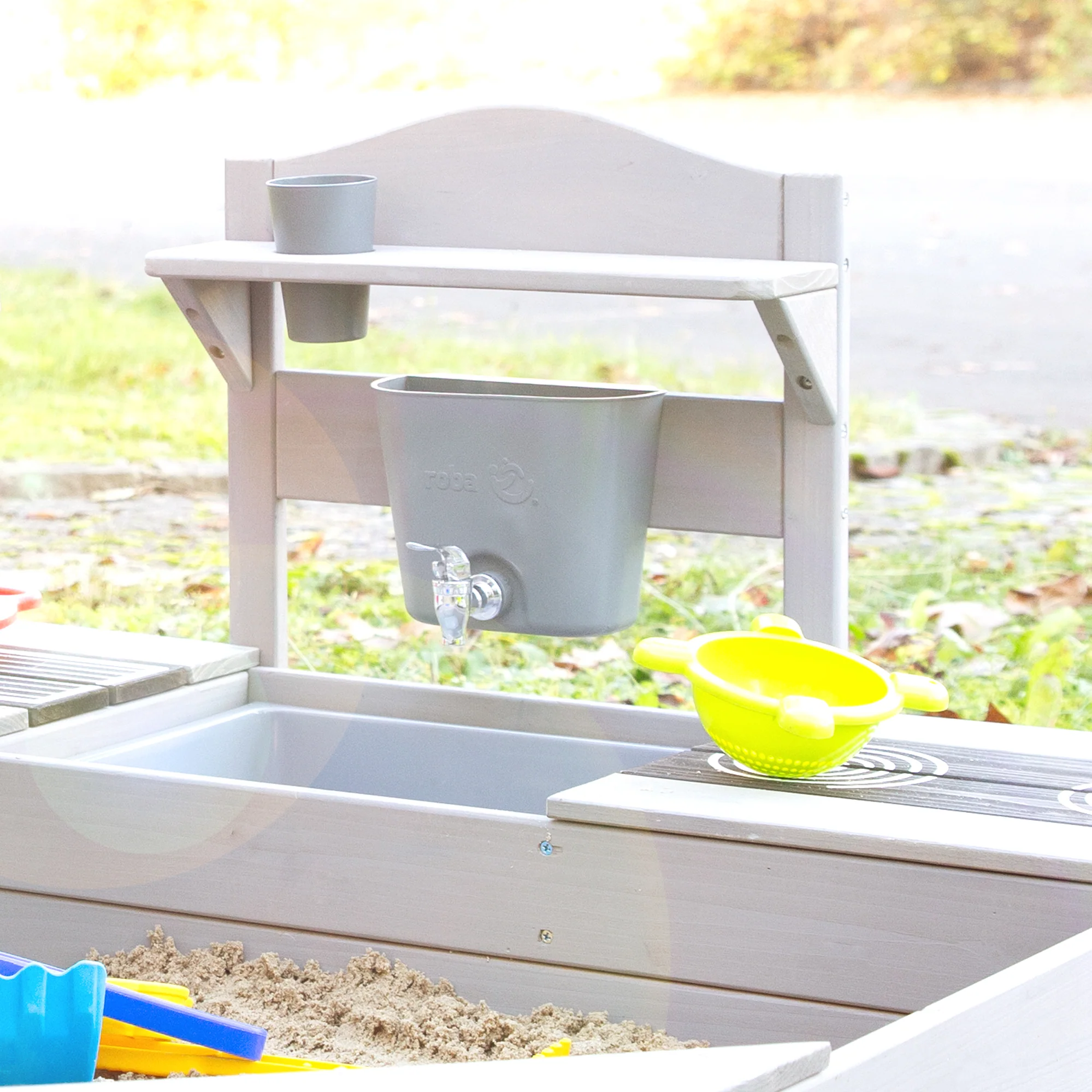 Wasserbehälter für Matschküchen - Zubehör für Outdoor-Spielgeräte - Grau - Image 5