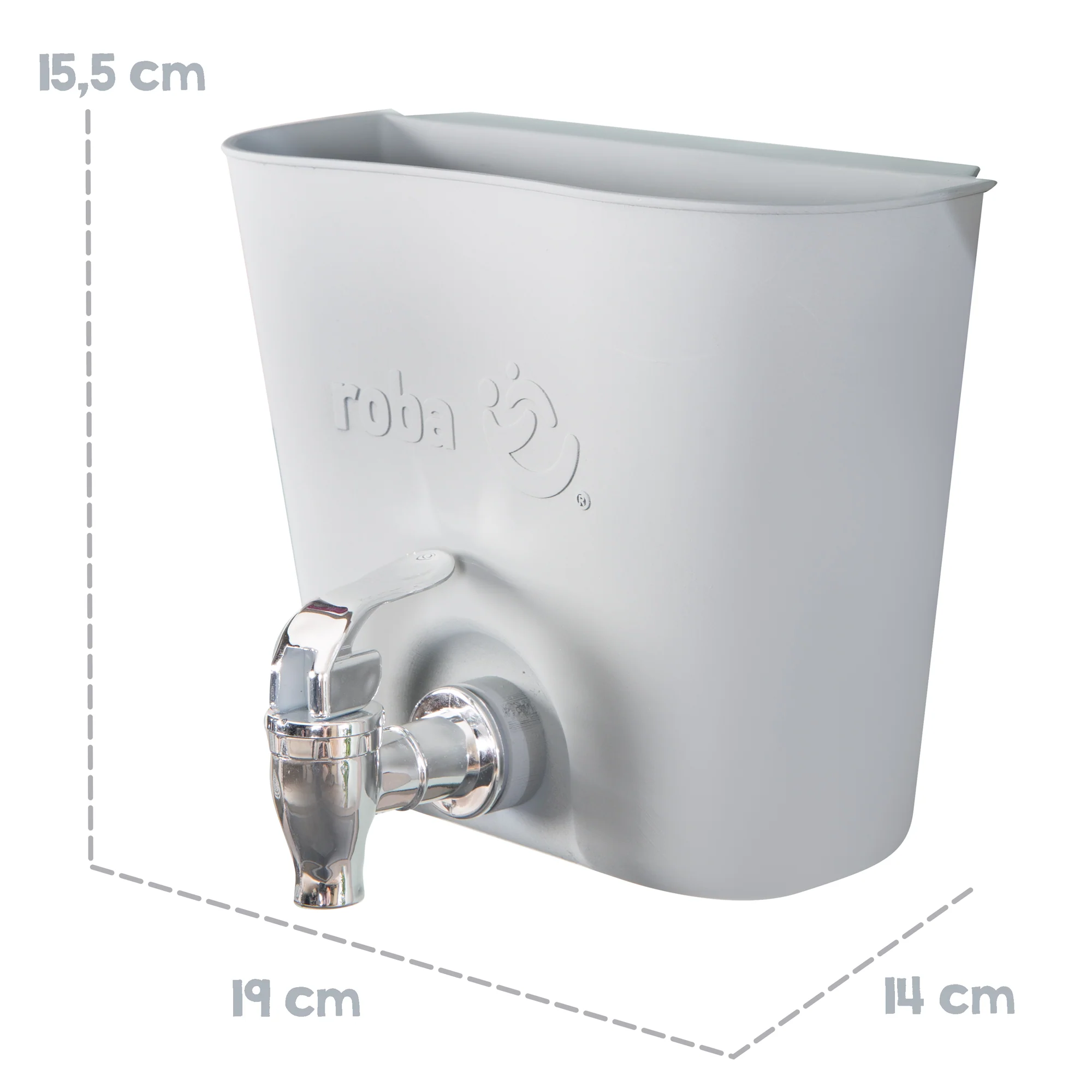 Wasserbehälter für Matschküchen - Zubehör für Outdoor-Spielgeräte - Grau - Image 7